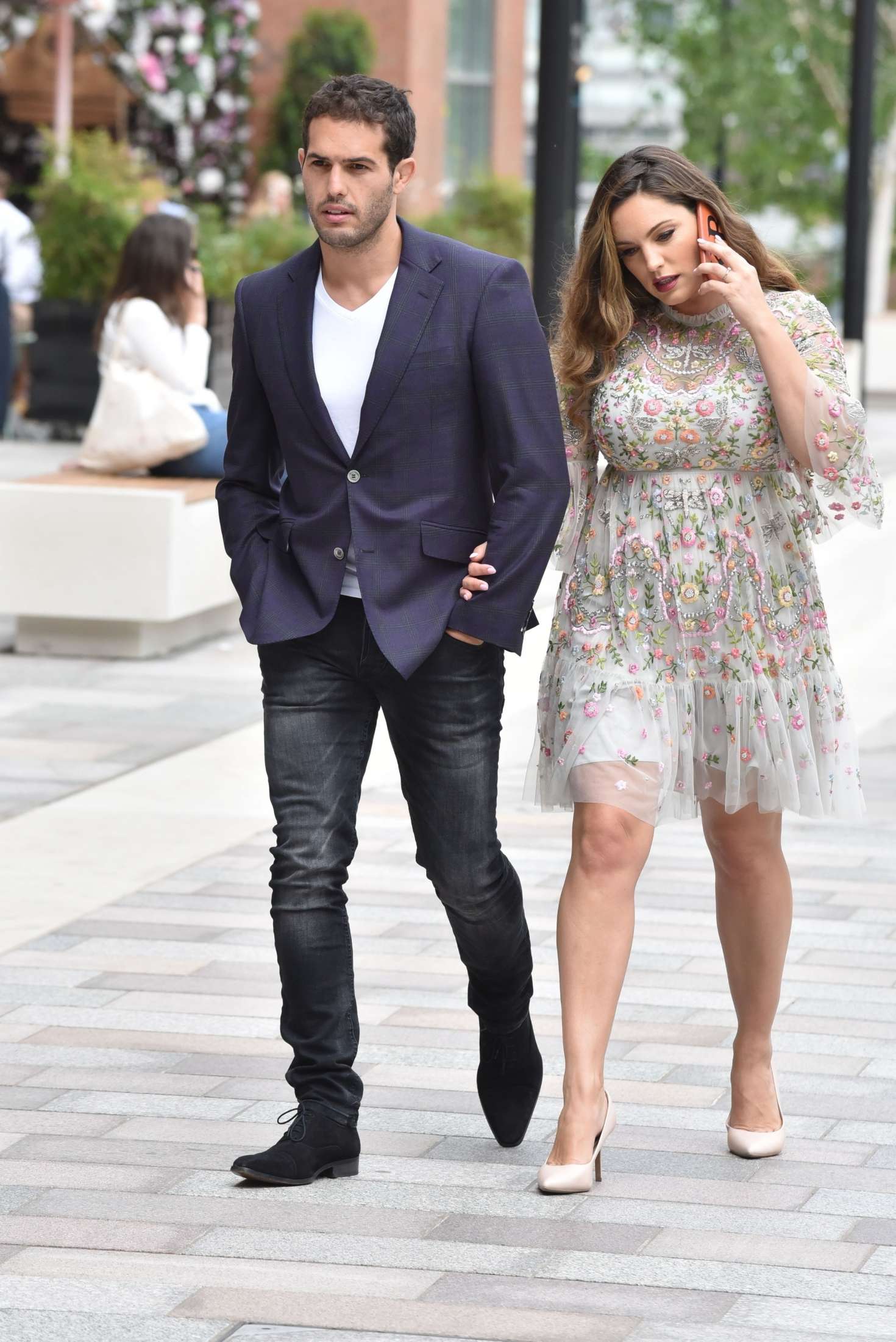 Kelly Brook and Jeremy Parisi out in London