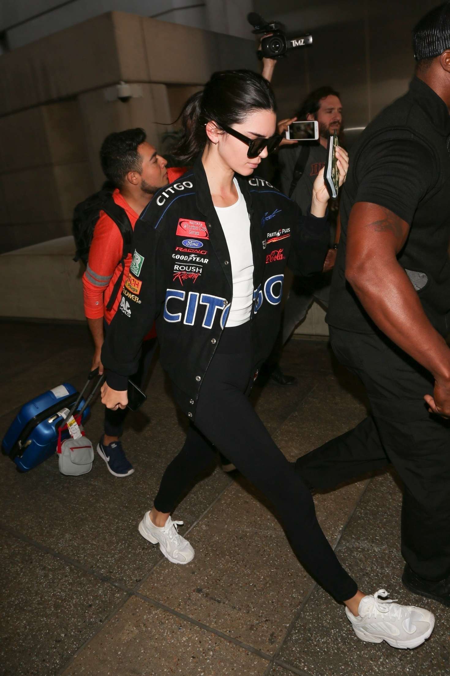 Kendall Jenner â€“ Arrives at LAX airport in Los Angeles