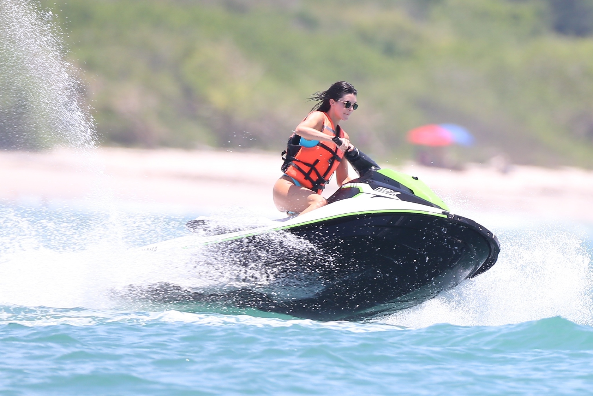 Kendall Jenner in Bikini â€“ Jet ski in Puerto Vallarta