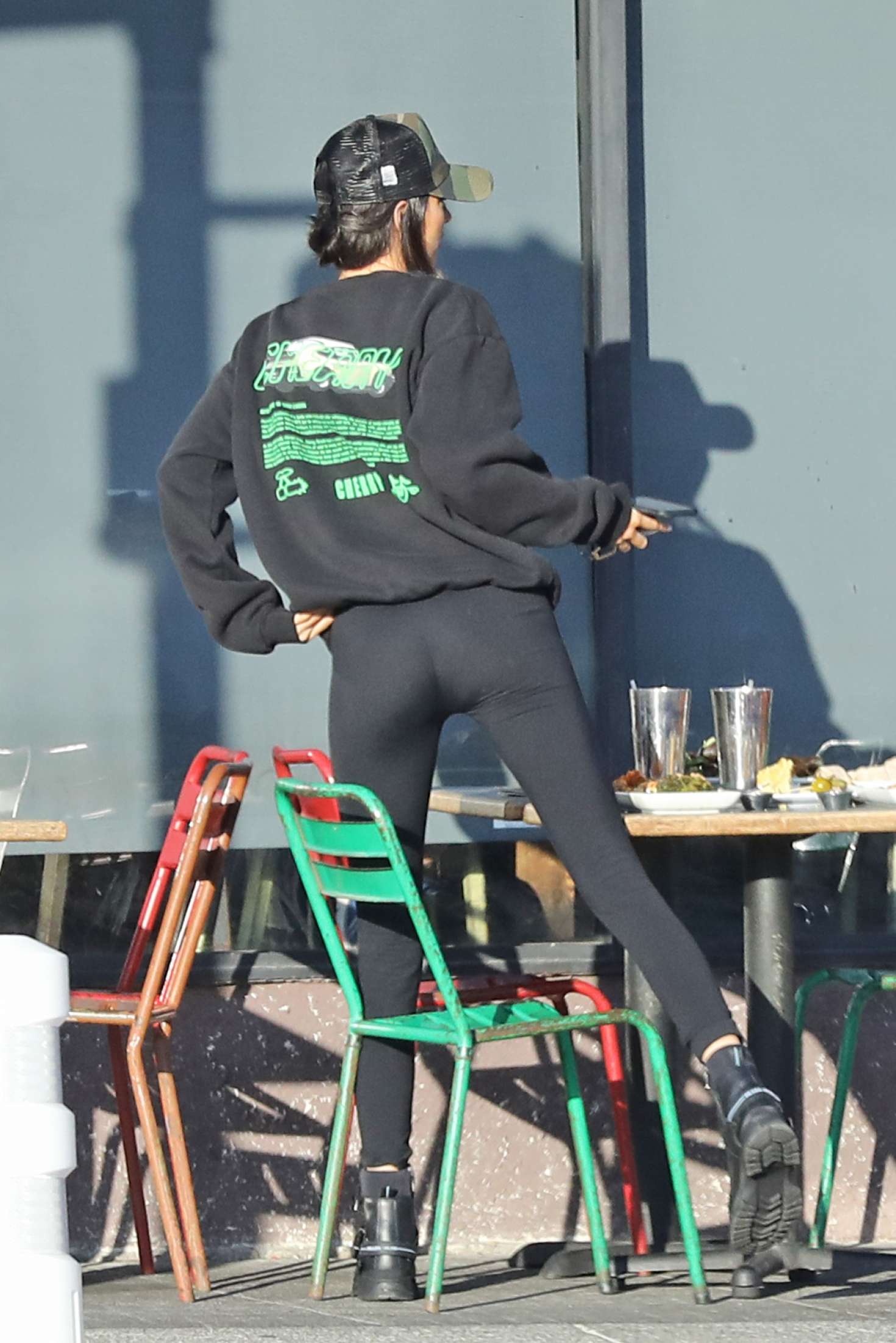 Kendall Jenner in Tights â€“ Out for lunch in Los Angeles