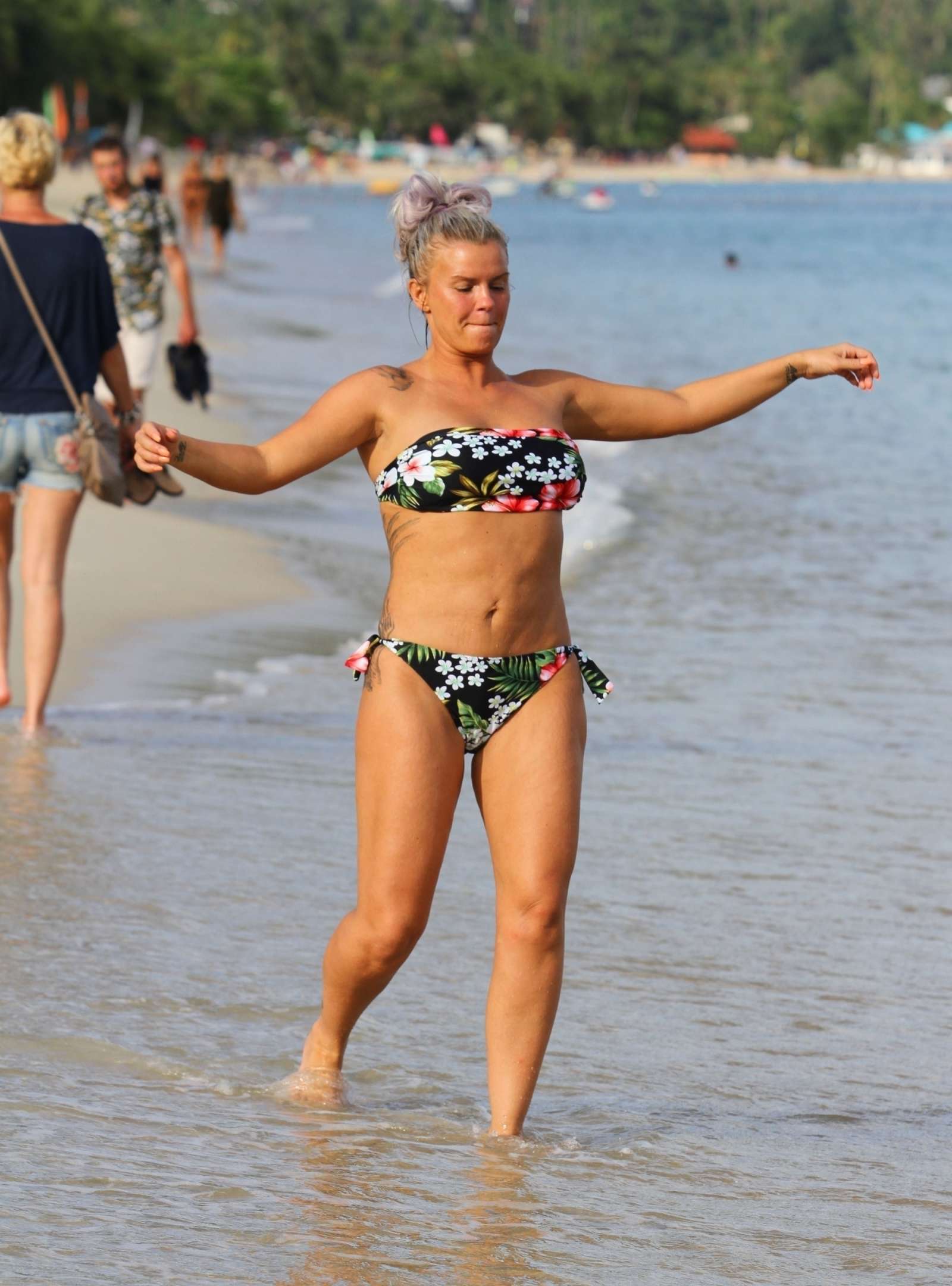 Kerry Katona in Bikini at the beach in Thailand
