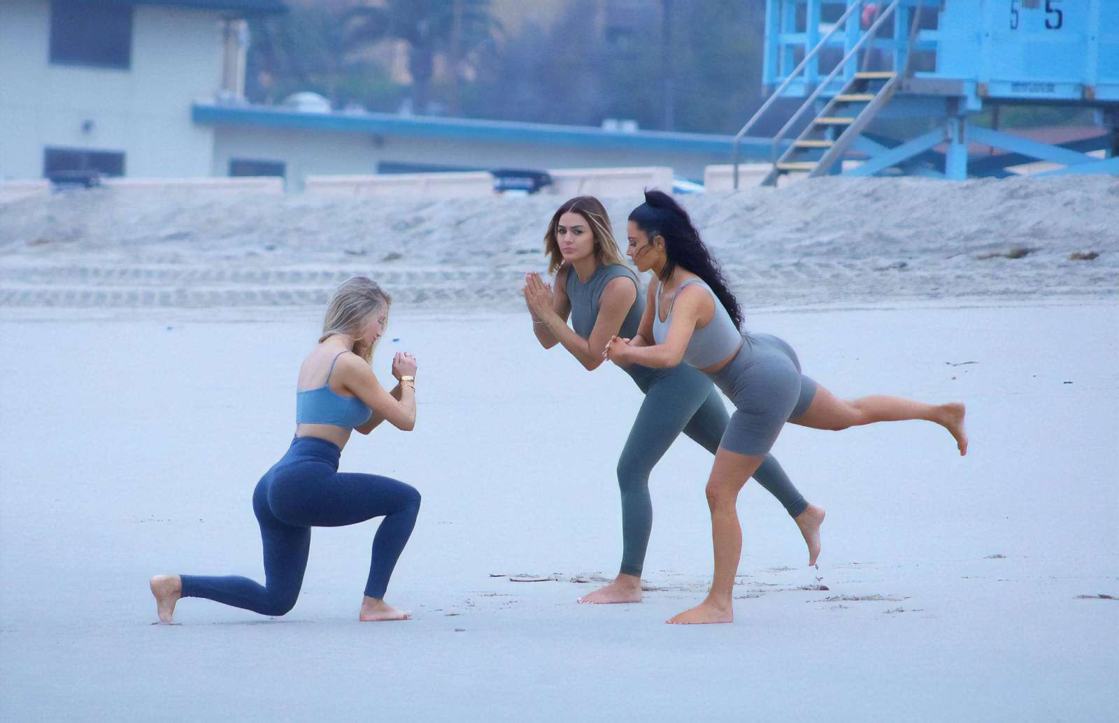 Kim Kardashian in Bikini on the beach in Los Angeles