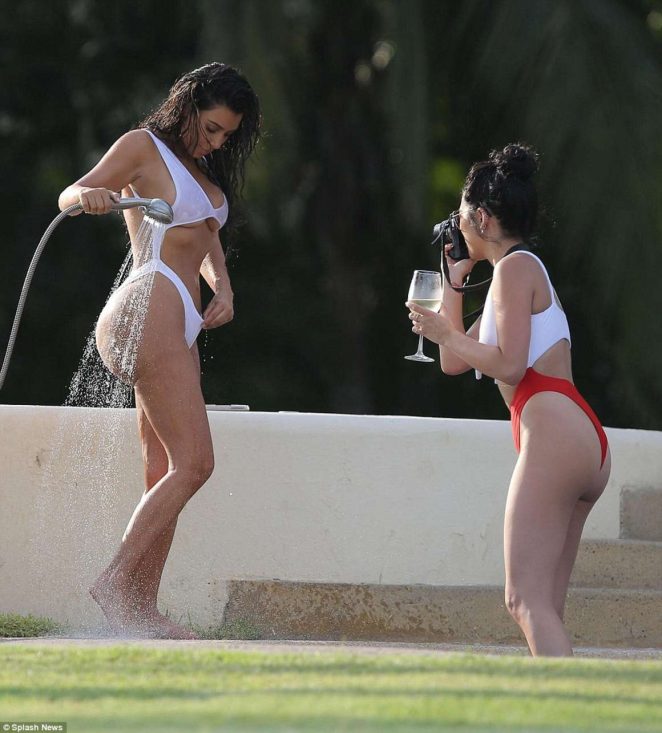 Kim Kardashian White Bikini 9