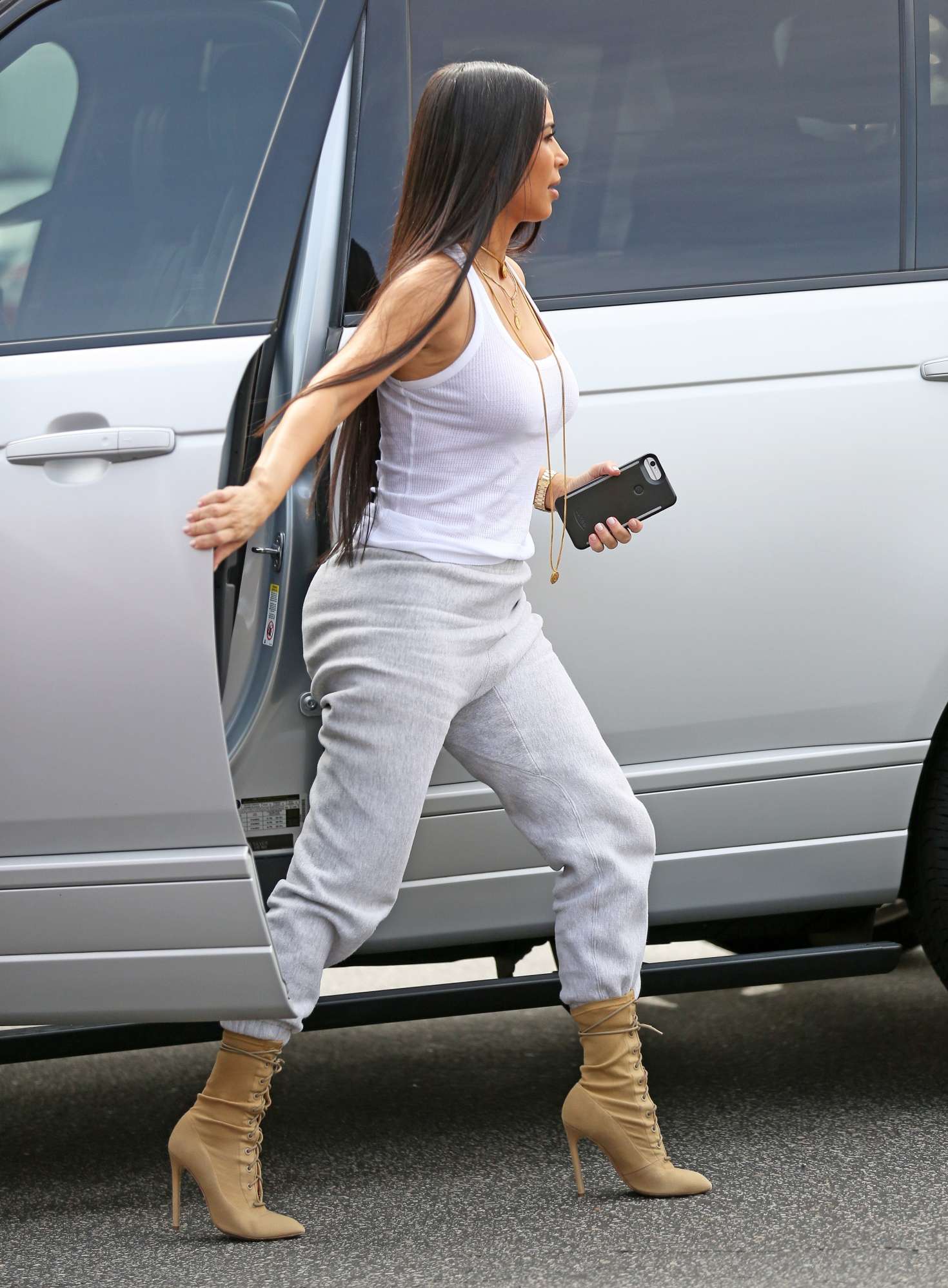 Kim Kardashian out and about in Calabasas