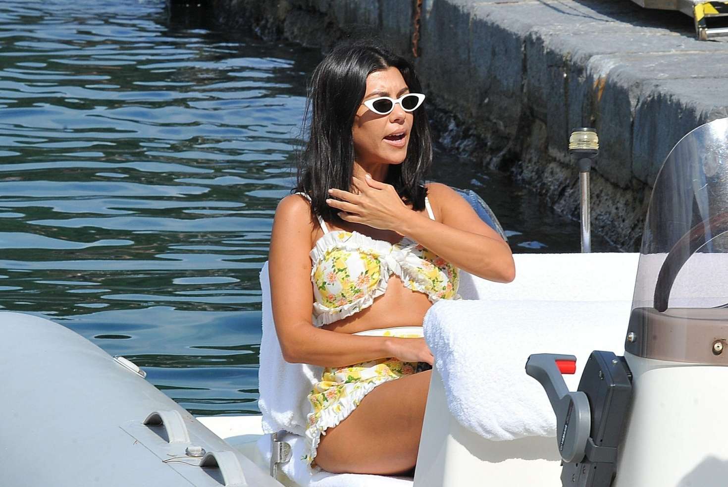Kourtney Kardashian â€“ Shopping in Portofino