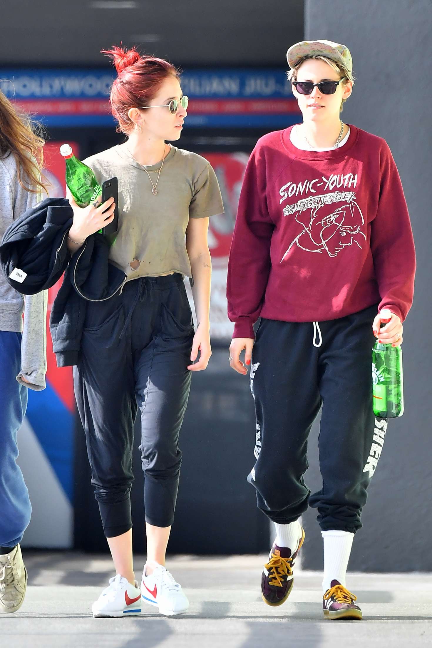 Kristen Stewart and Sara Dinkin â€“ Leaving a gym in Hollywood