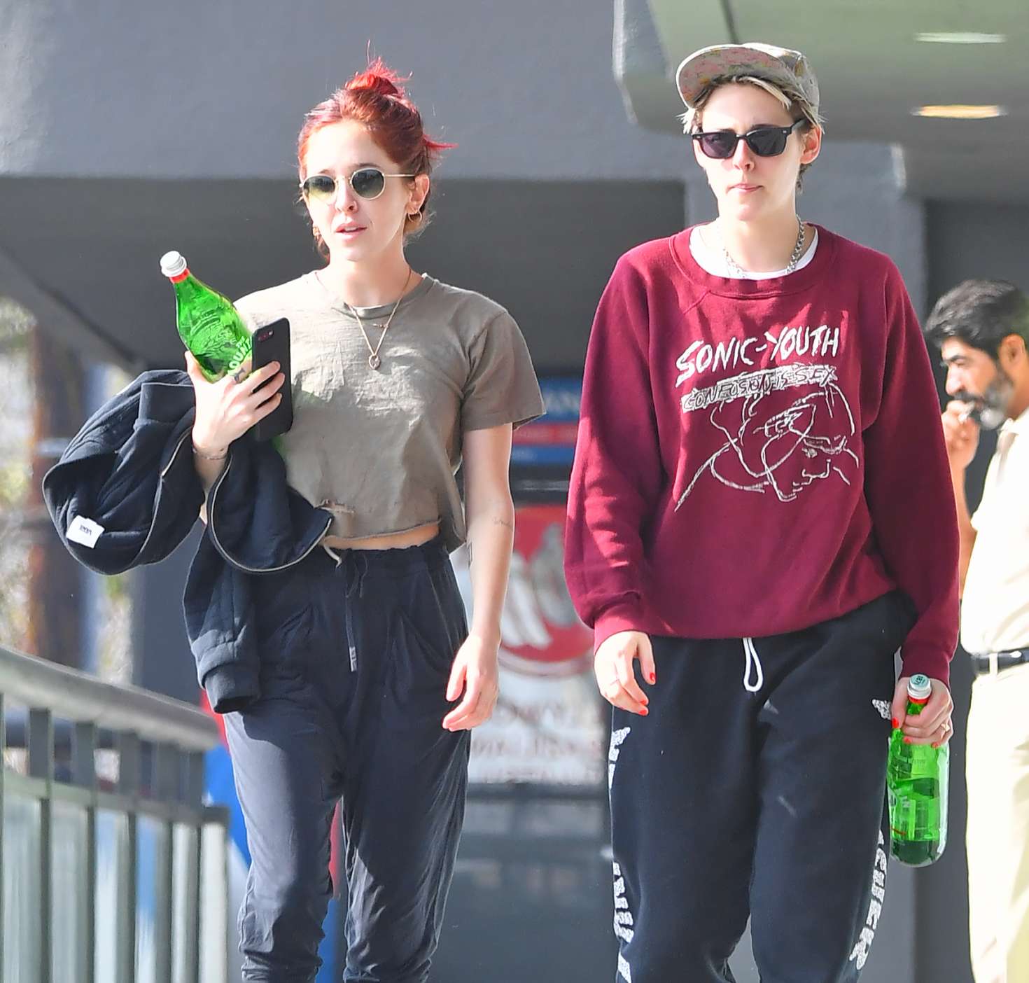 Kristen Stewart and Sara Dinkin â€“ Leaving a gym in Hollywood