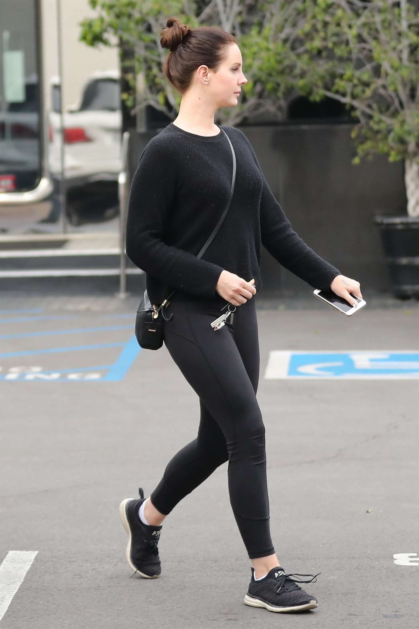 Lana Del Rey in Black Tights â€“ Out in Beverly Hills