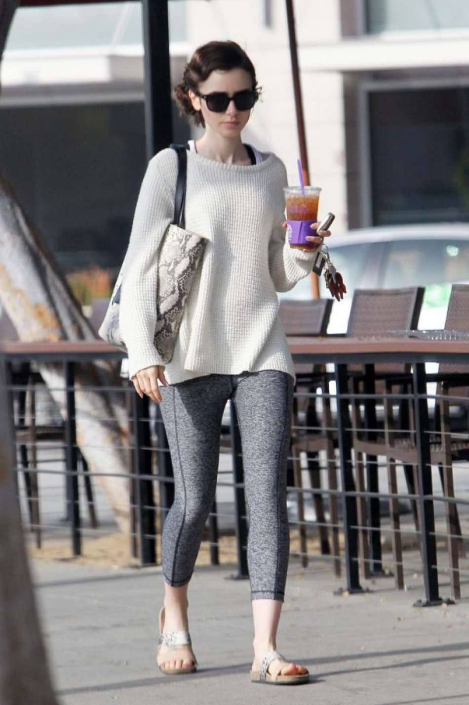 Lily Collins â€“ Out and about in West Hollywood