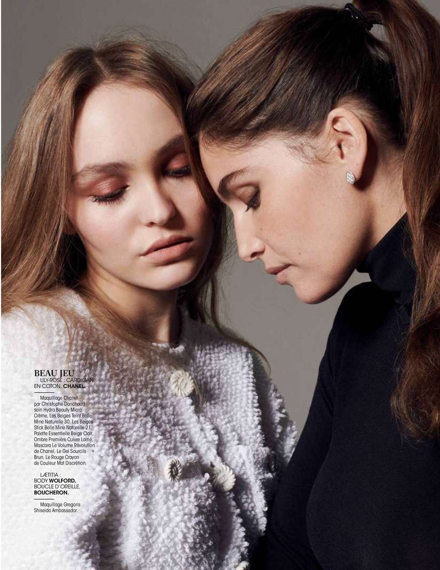 Lily Rose Depp and Laetitia Casta â€“ Madame Figaro Magazine (December 2018)