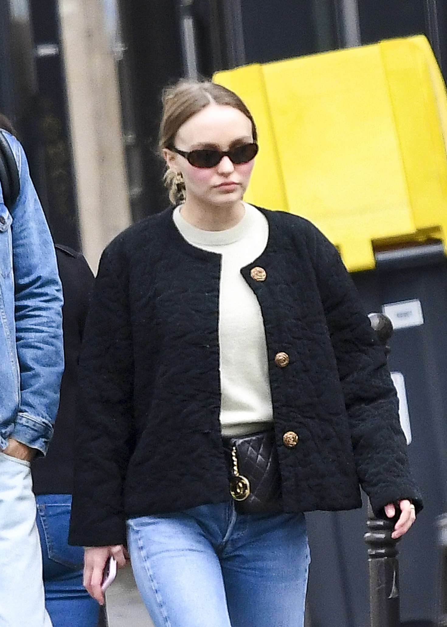 Lily Rose Depp in Jeans out in Paris