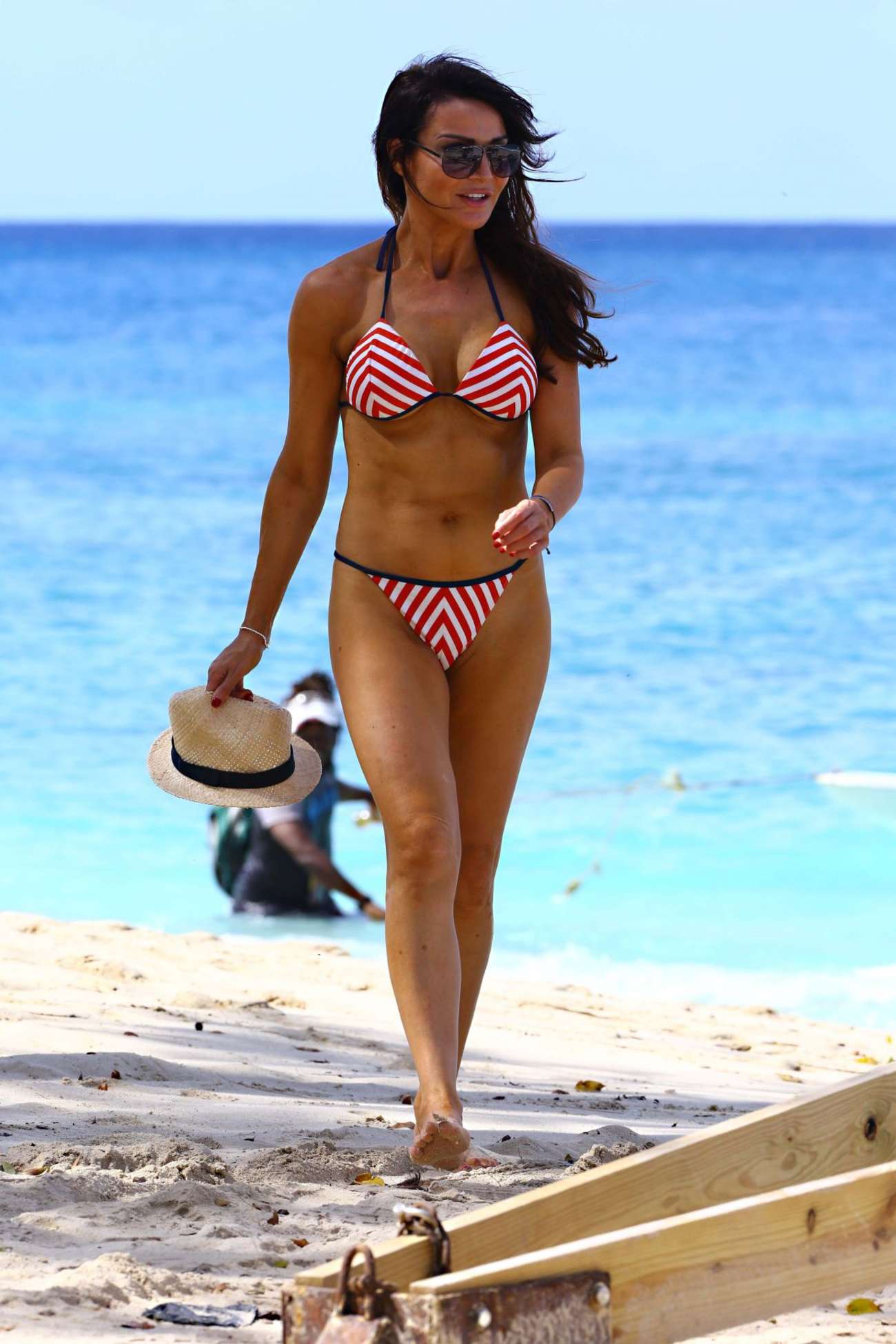 Lizzie Cundy – Bikini Candids in Barbados – GotCeleb