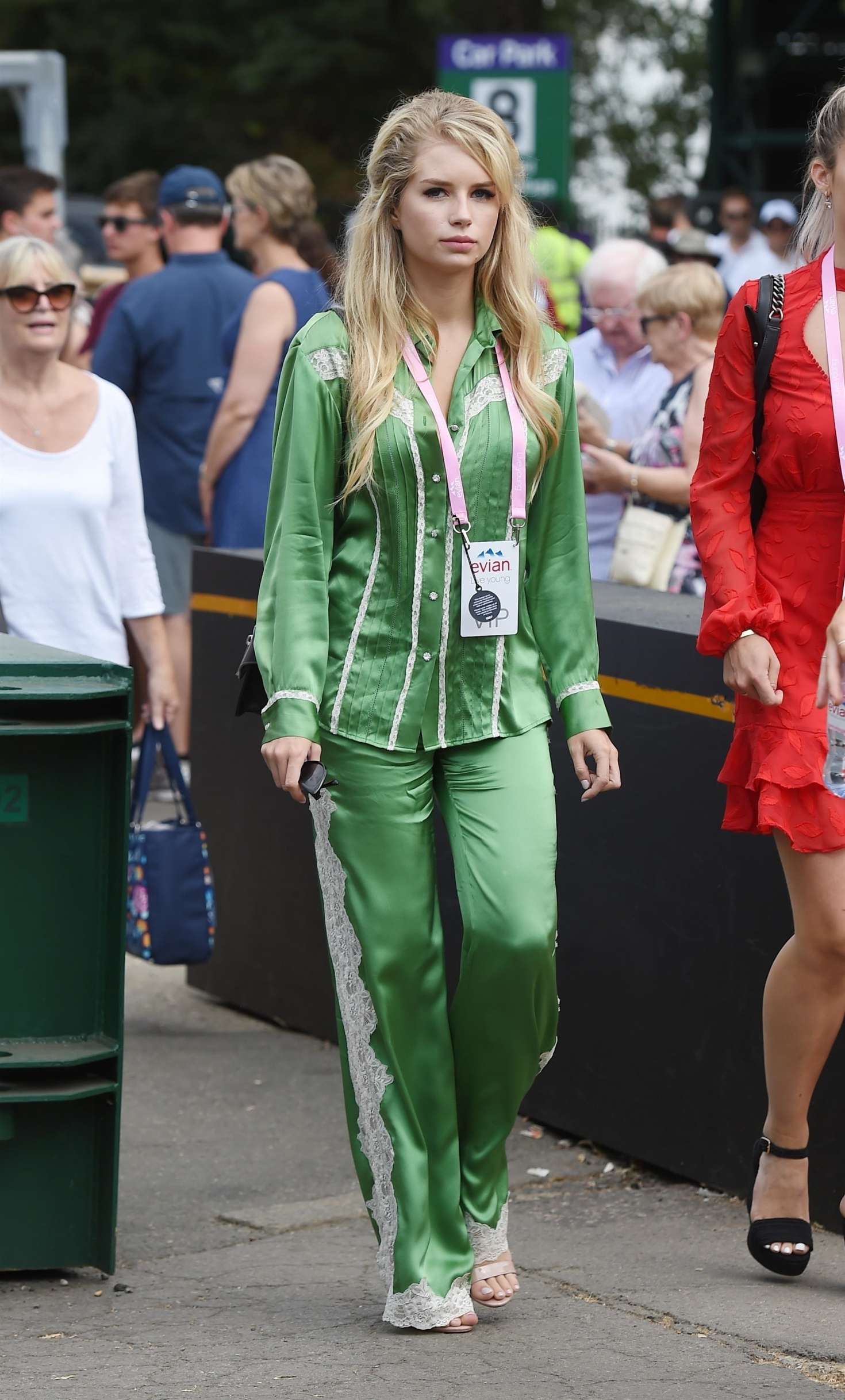 Lottie Moss â€“ Arriving at Wimbledon Tennis Tournament in London