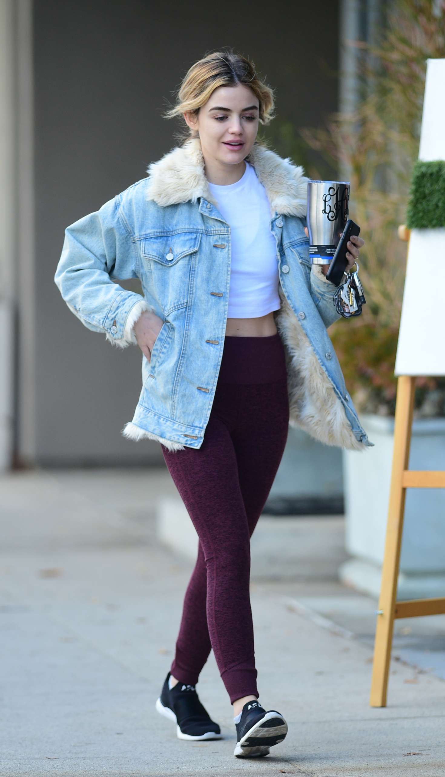 Lucy Hale â€“ Goes to the gym in Los Angeles