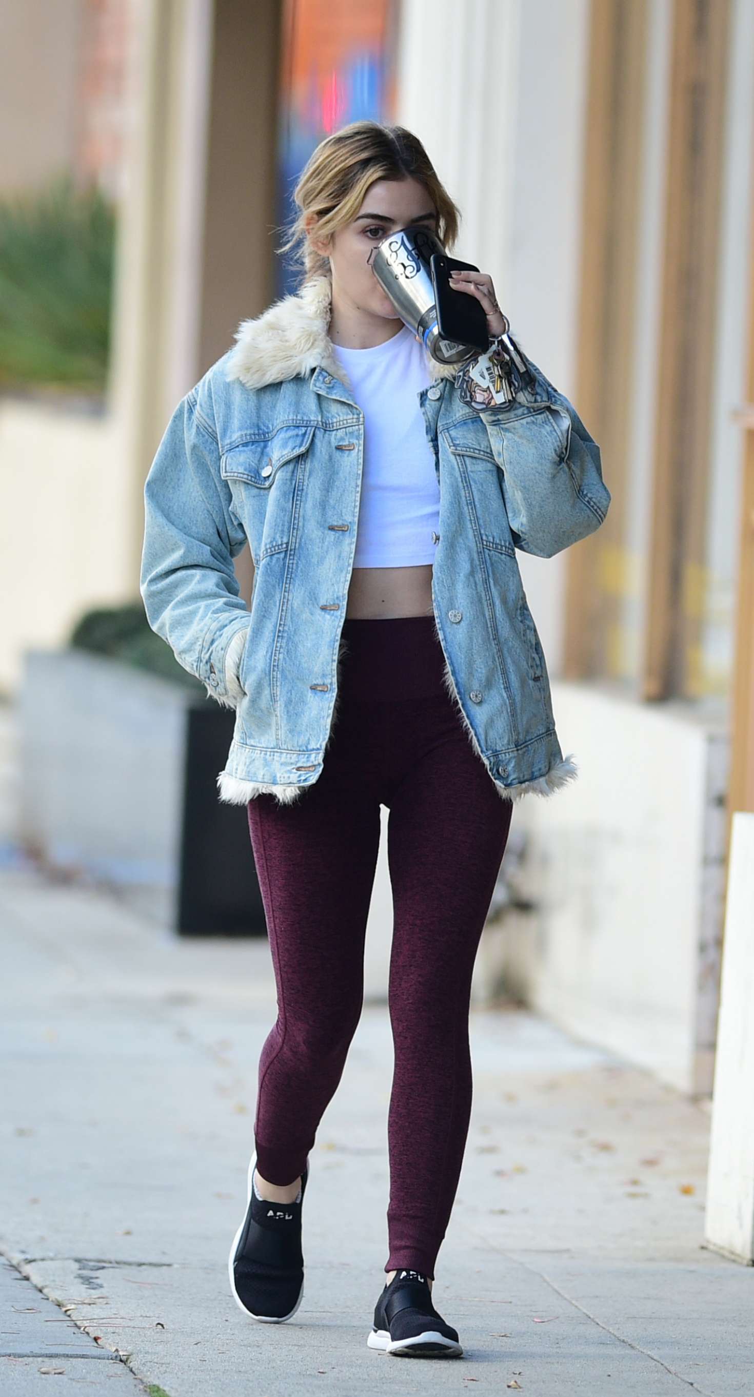 Lucy Hale â€“ Goes to the gym in Los Angeles