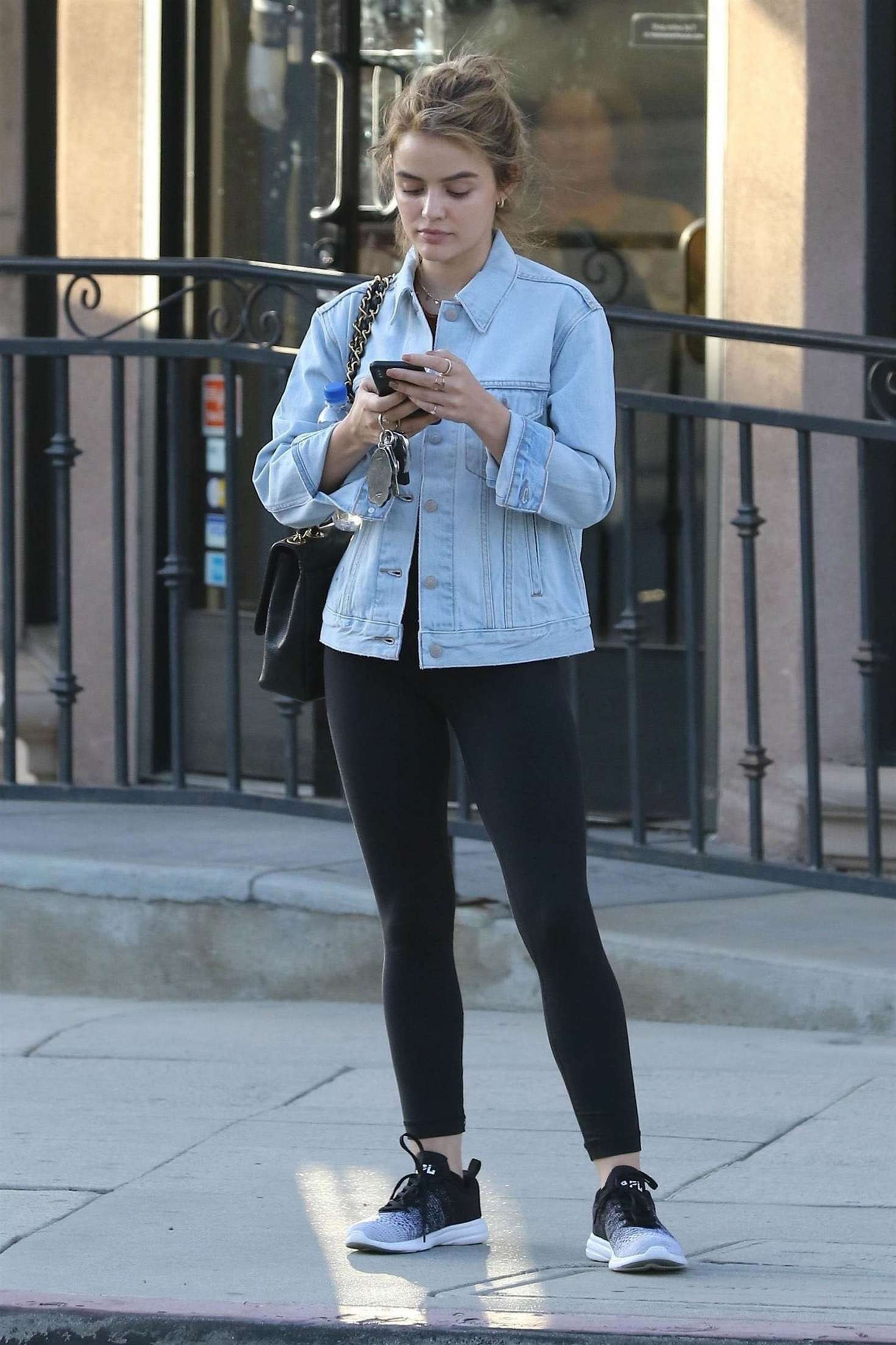 Lucy Hale â€“ Leaves the gym in Studio City
