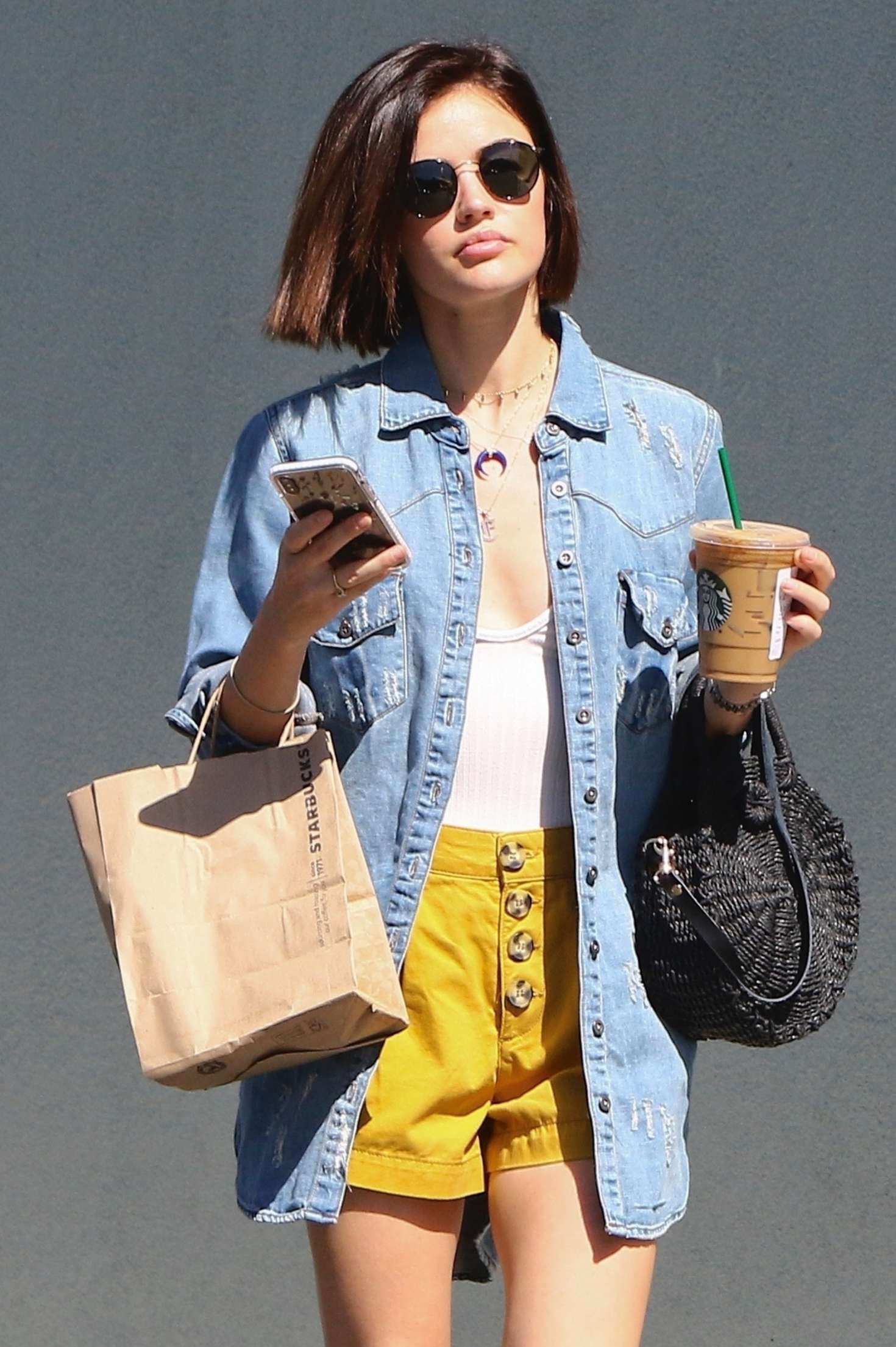 Lucy Hale â€“ Leaving Starbucks in LA