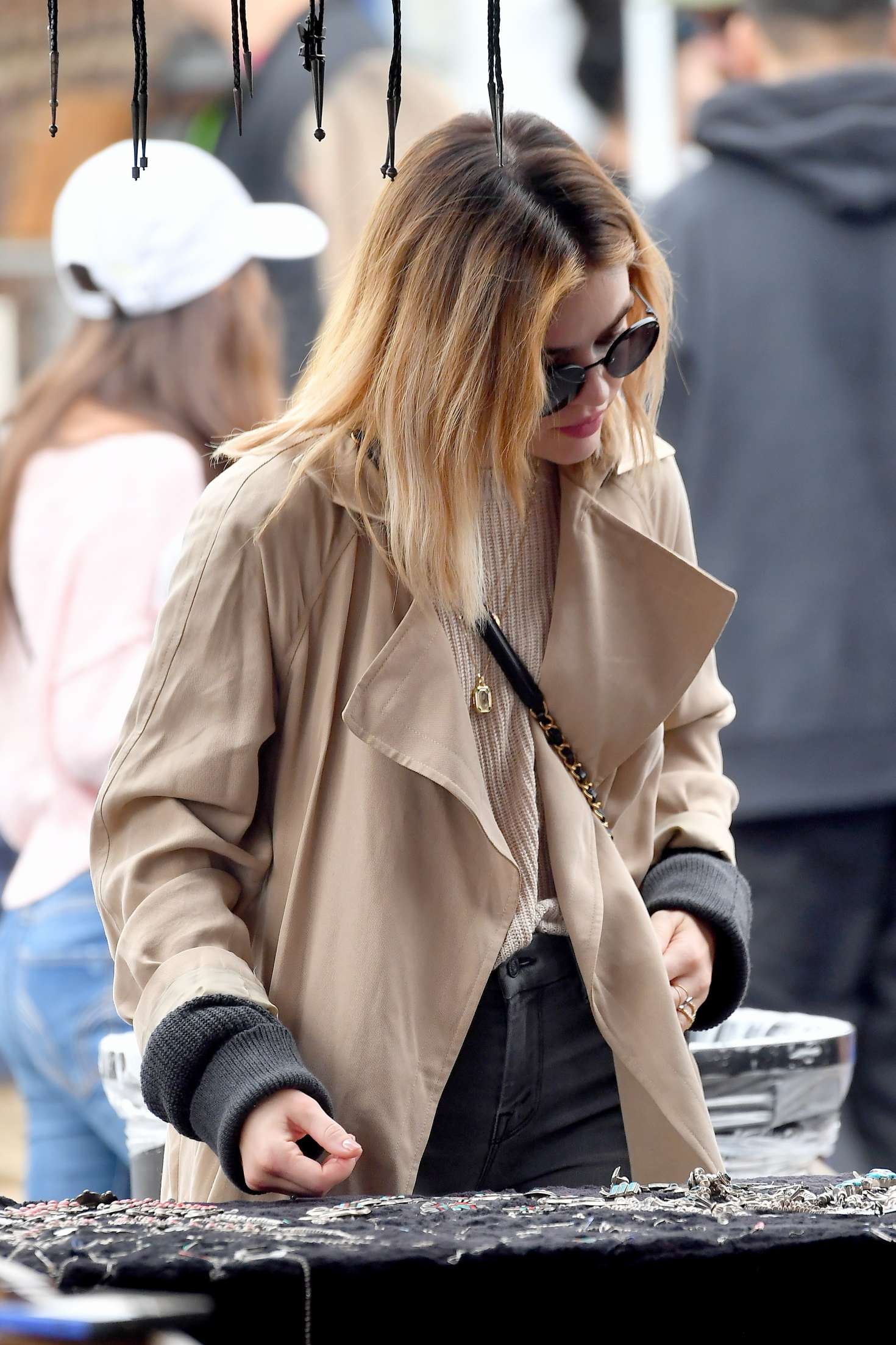 Lucy Hale â€“ Shopping at a Local Flea Market in Los Angeles