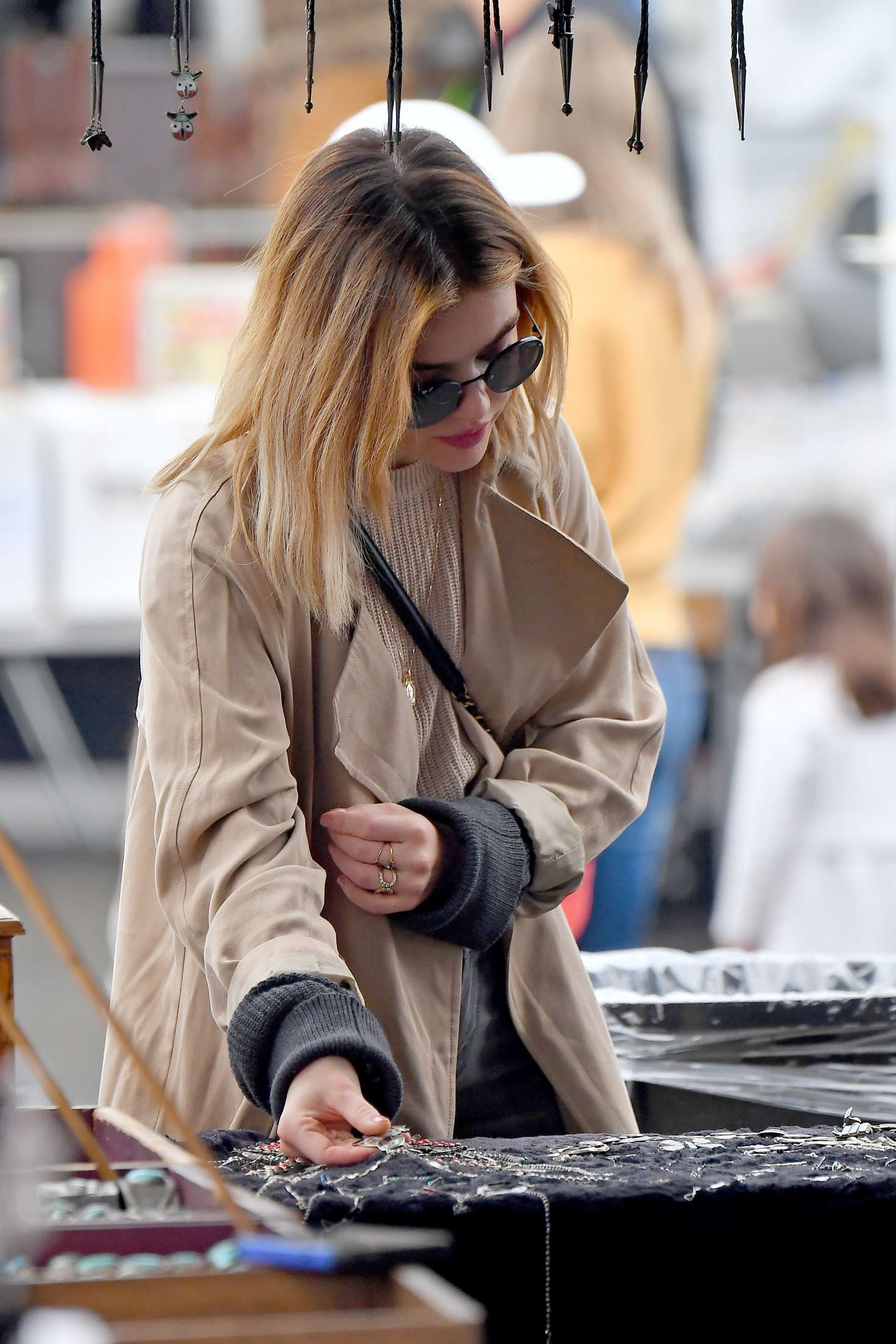 Lucy Hale â€“ Shopping at a Local Flea Market in Los Angeles