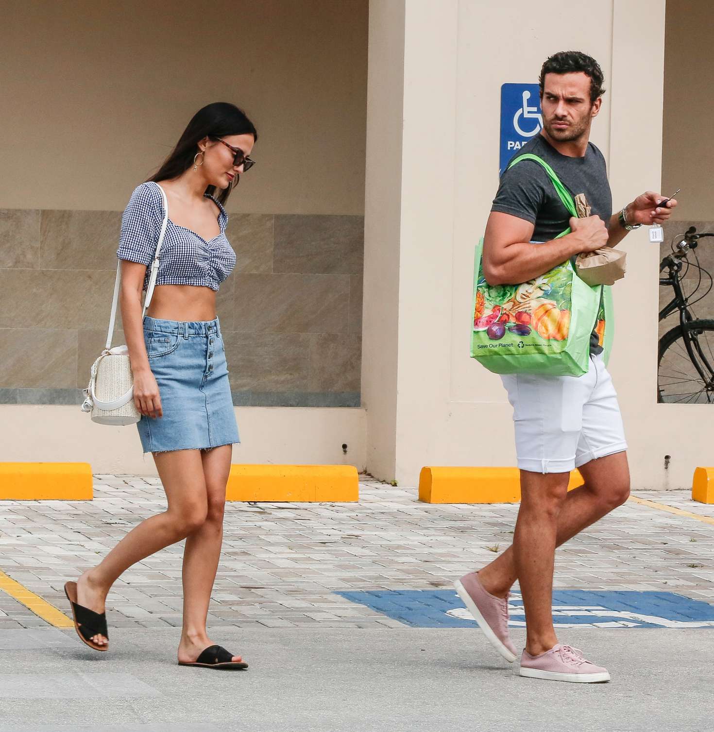 Lucy Watson â€“ Leaving a supermarket in Barbados