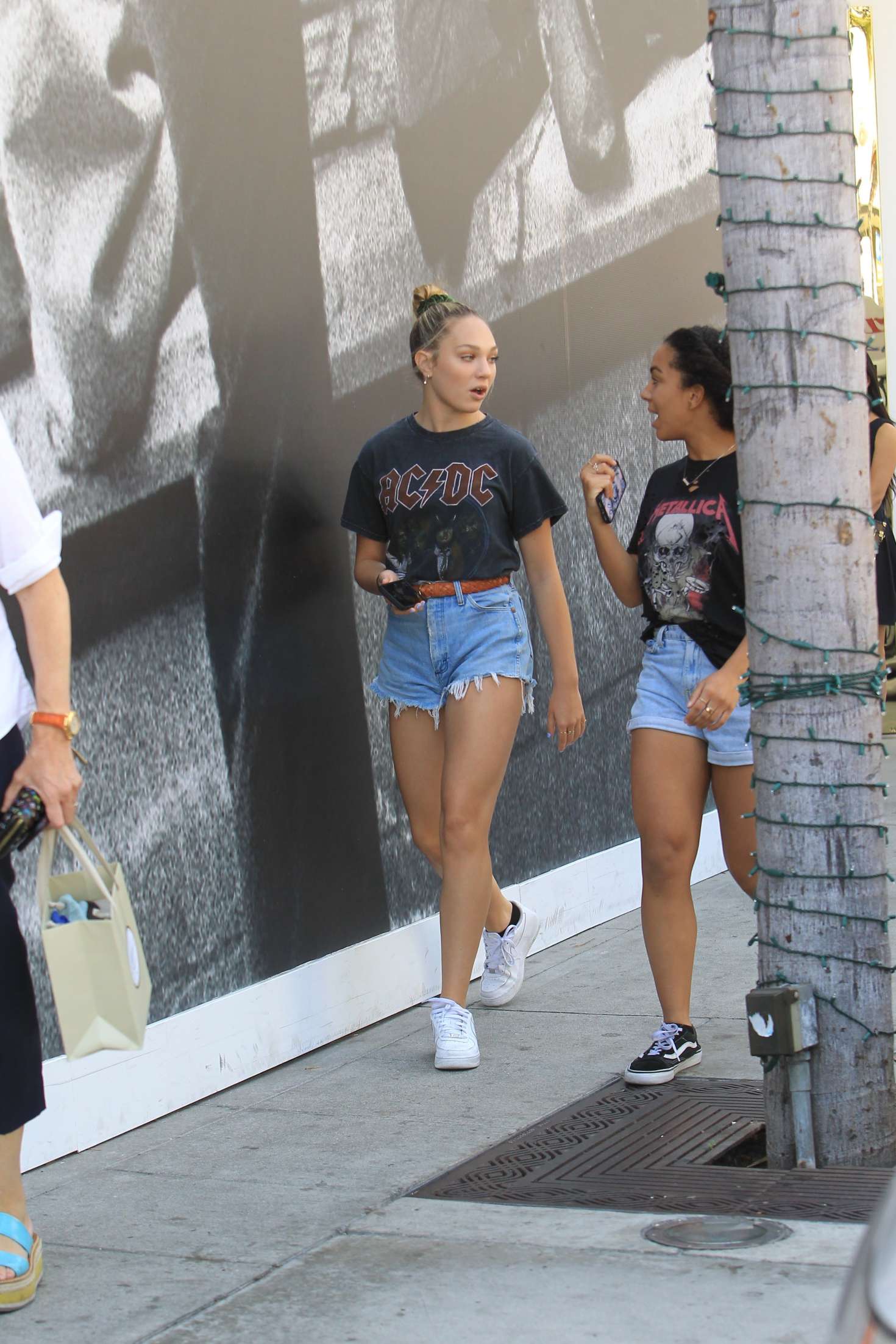 Maddie Ziegler in Denim Shorts â€“ Shopping on Rodeo Drive in Beverly Hills