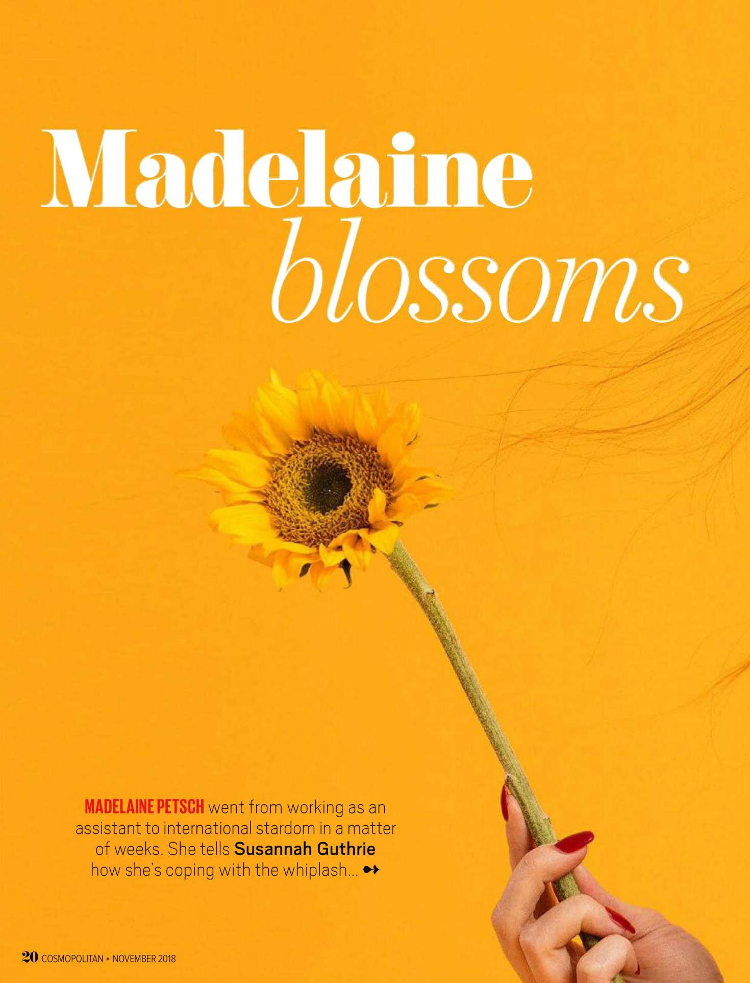 Madelaine Petsch for Cosmopolitan Australia Magazine (November 2018)