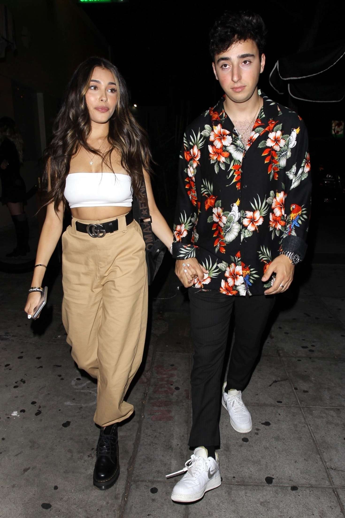 Madison Beer and boyfriend Zac Bia â€“ Leaves Delilah in West Hollywood