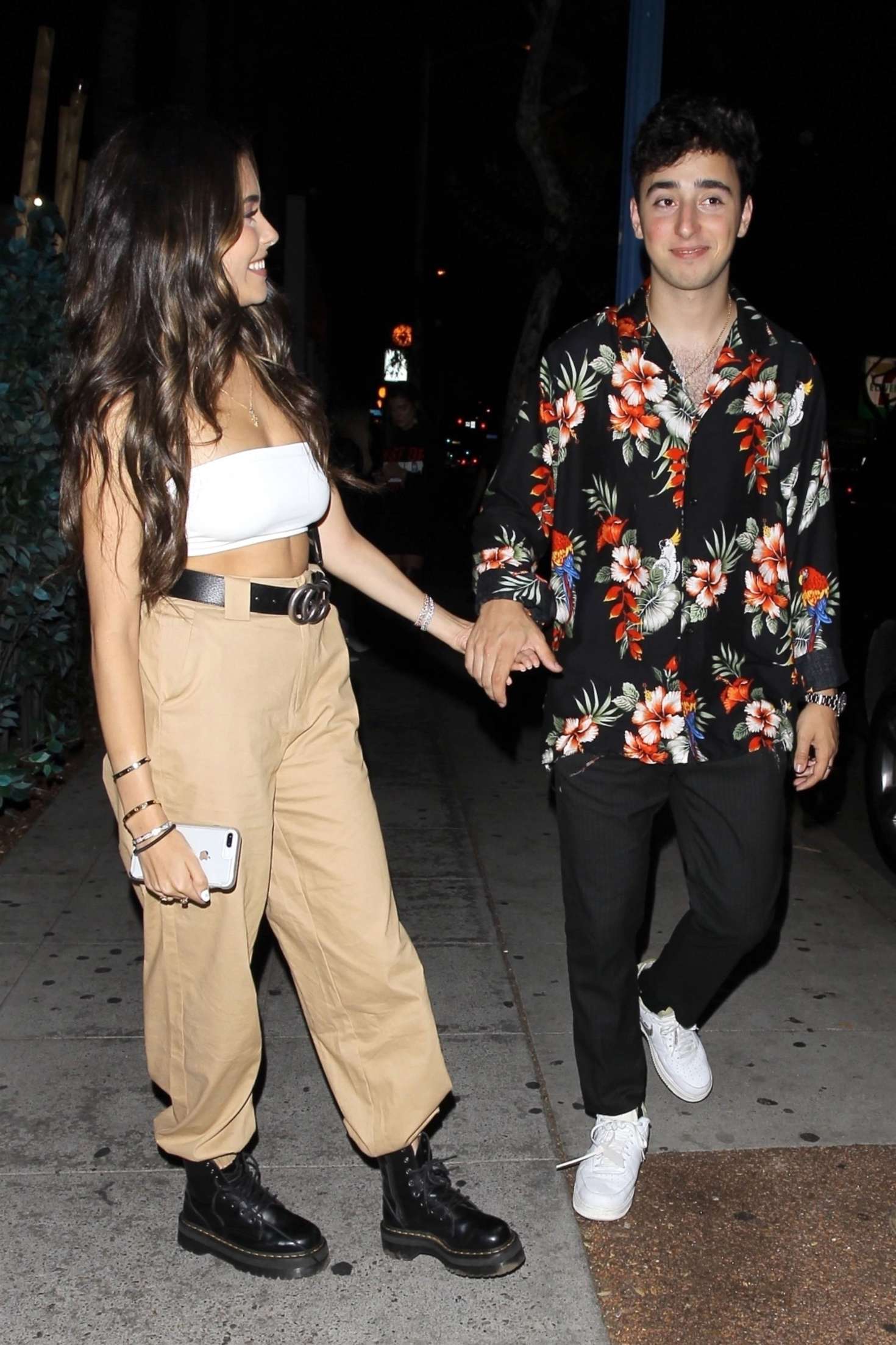 Madison Beer and boyfriend Zac Bia â€“ Leaves Delilah in West Hollywood