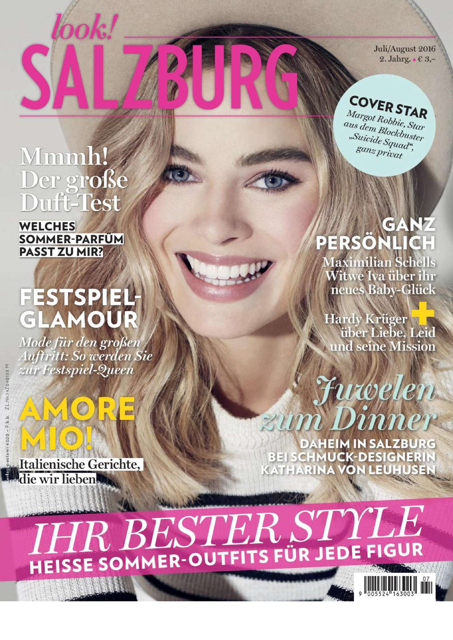 Margot Robbie â€“ Look! Salzburg Magazine (July-August 2016)