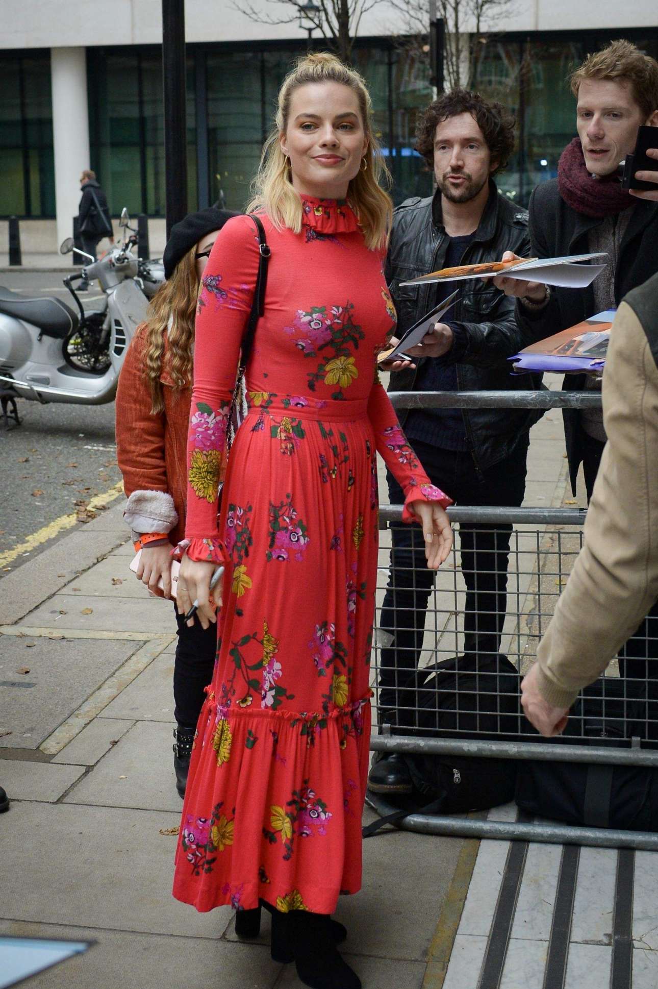 Margot Robbie â€“ Seen Outside of the BBC Radio 1 studios in London