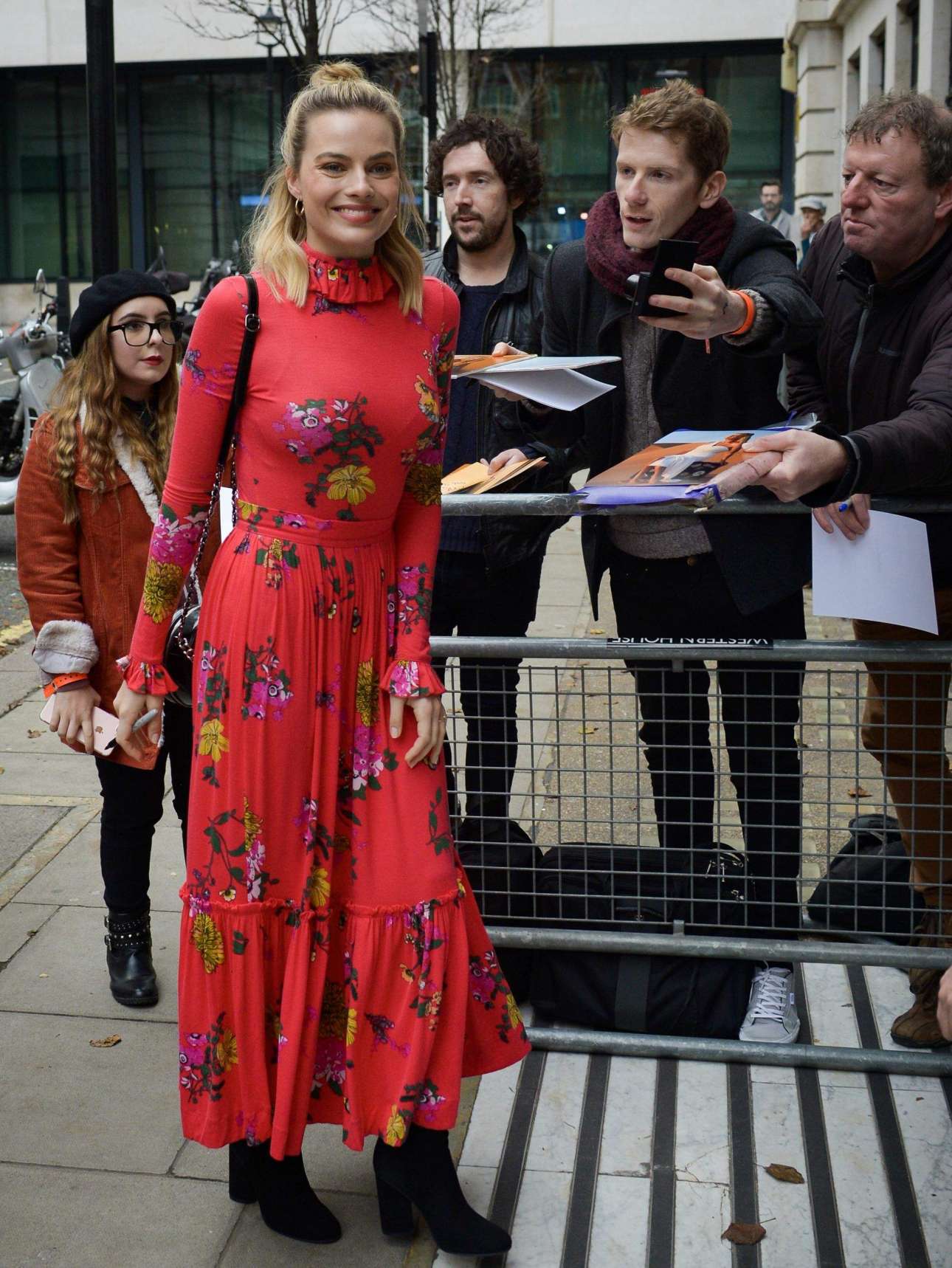 Margot Robbie â€“ Seen Outside of the BBC Radio 1 studios in London
