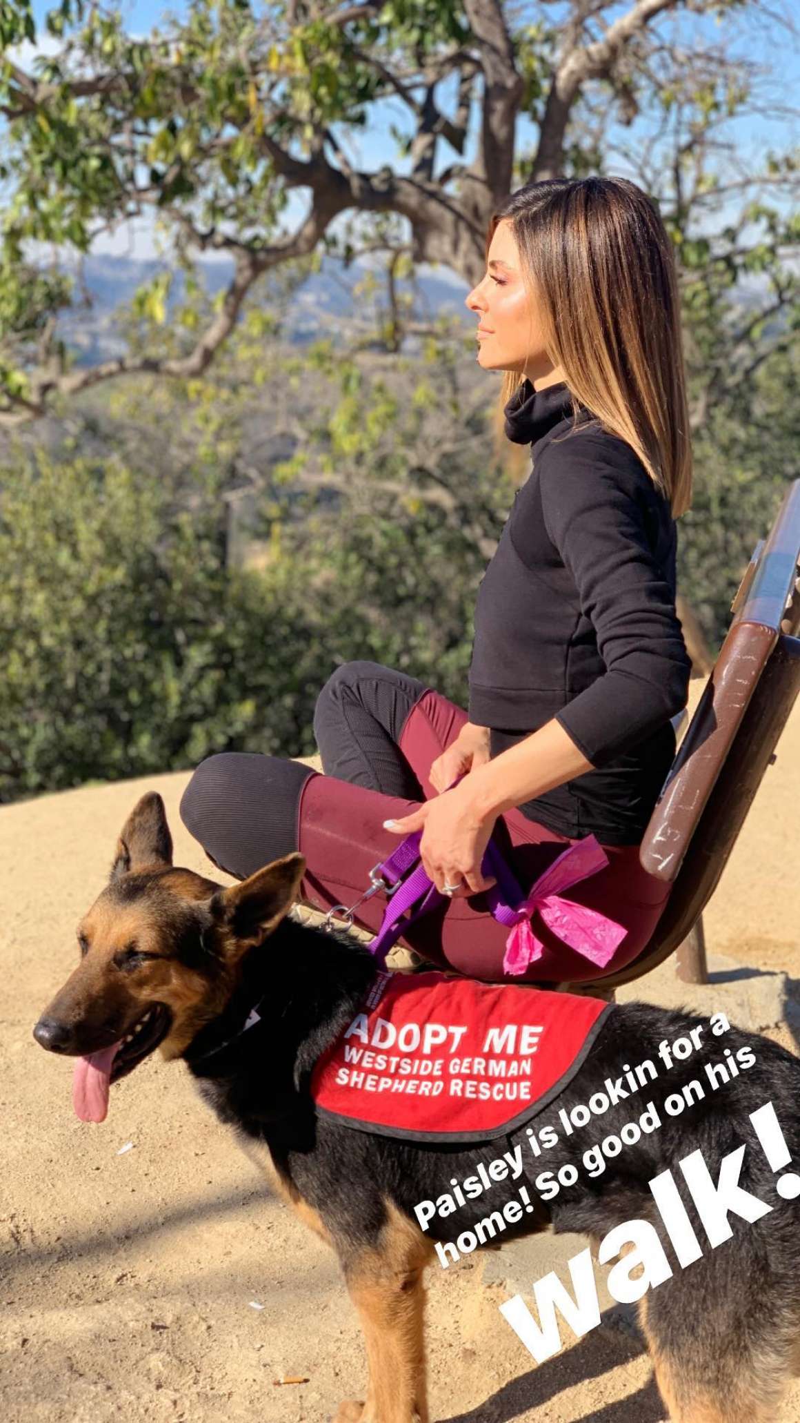 Maria Menounos in Tights Hiking in Hollywood â€“ Instagram Pics