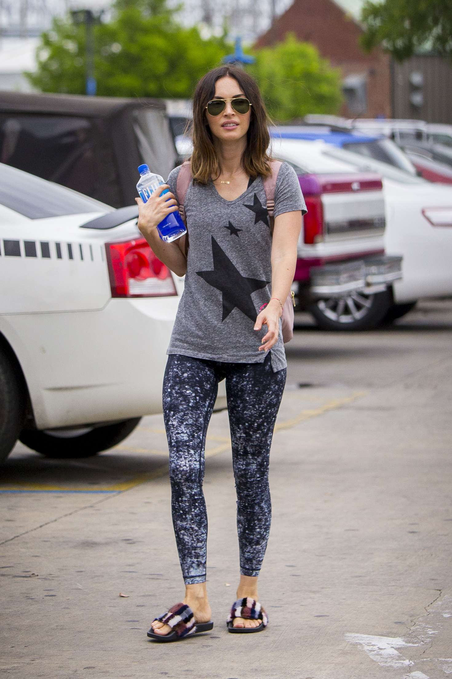 Megan Fox in Tights â€“ Shhopping in New Orleans
