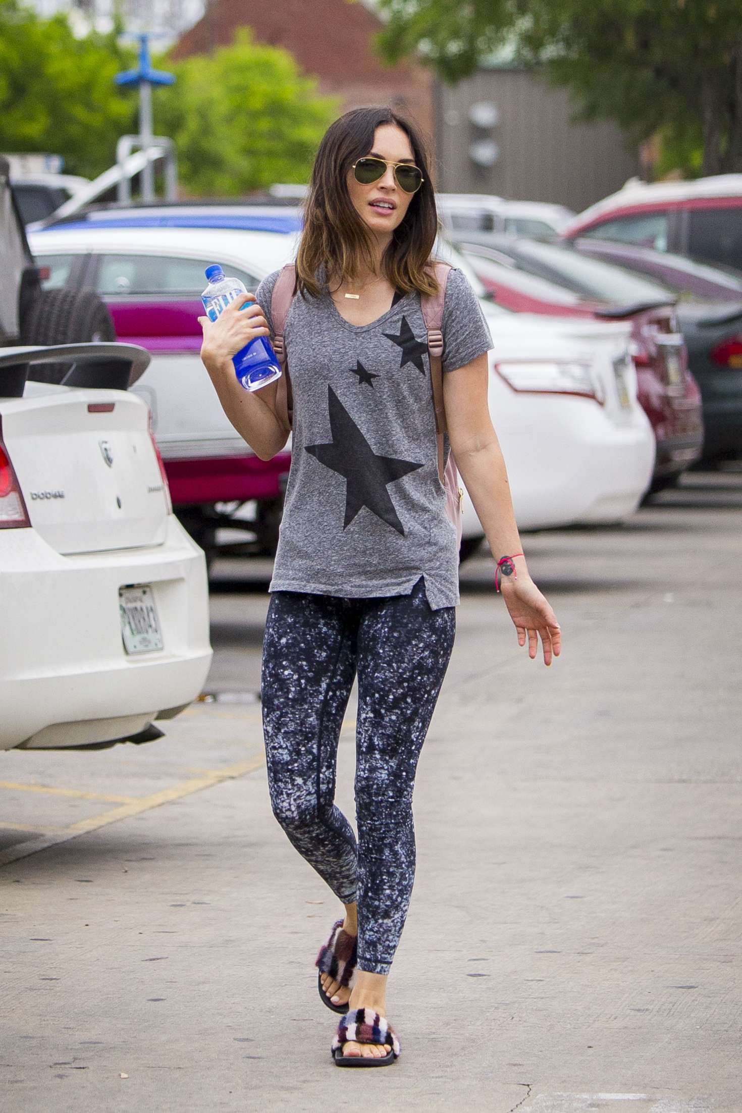 Megan Fox in Tights â€“ Shhopping in New Orleans