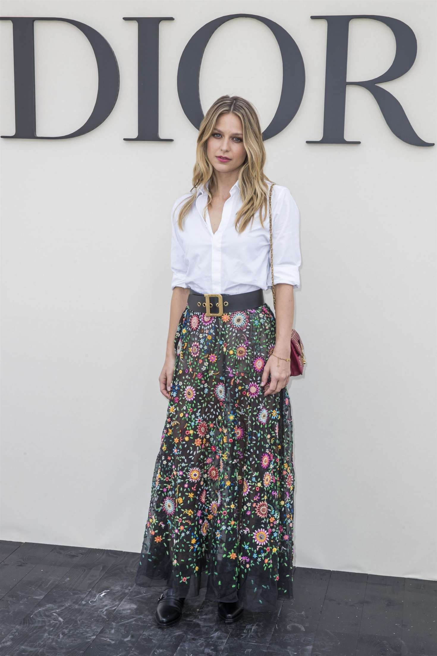 Melissa Benoist â€“ Christian Dior Fashion Show in Paris