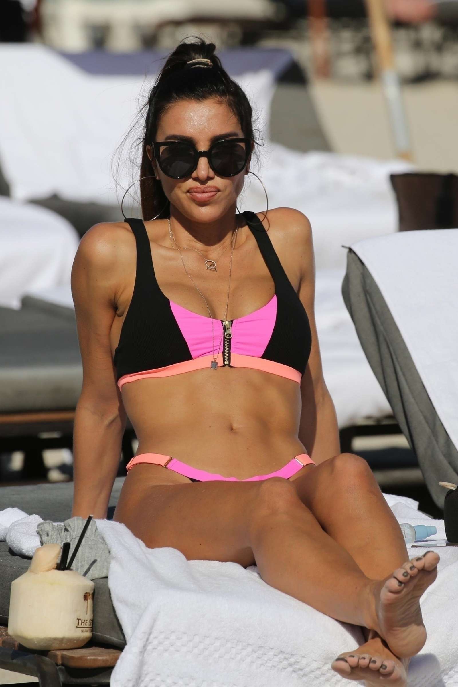 Metisha Schaefer in Bikini on Miami Beach