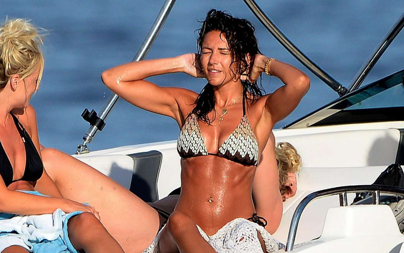 Michelle Keegan in Bikini at a Boat iIn Spain