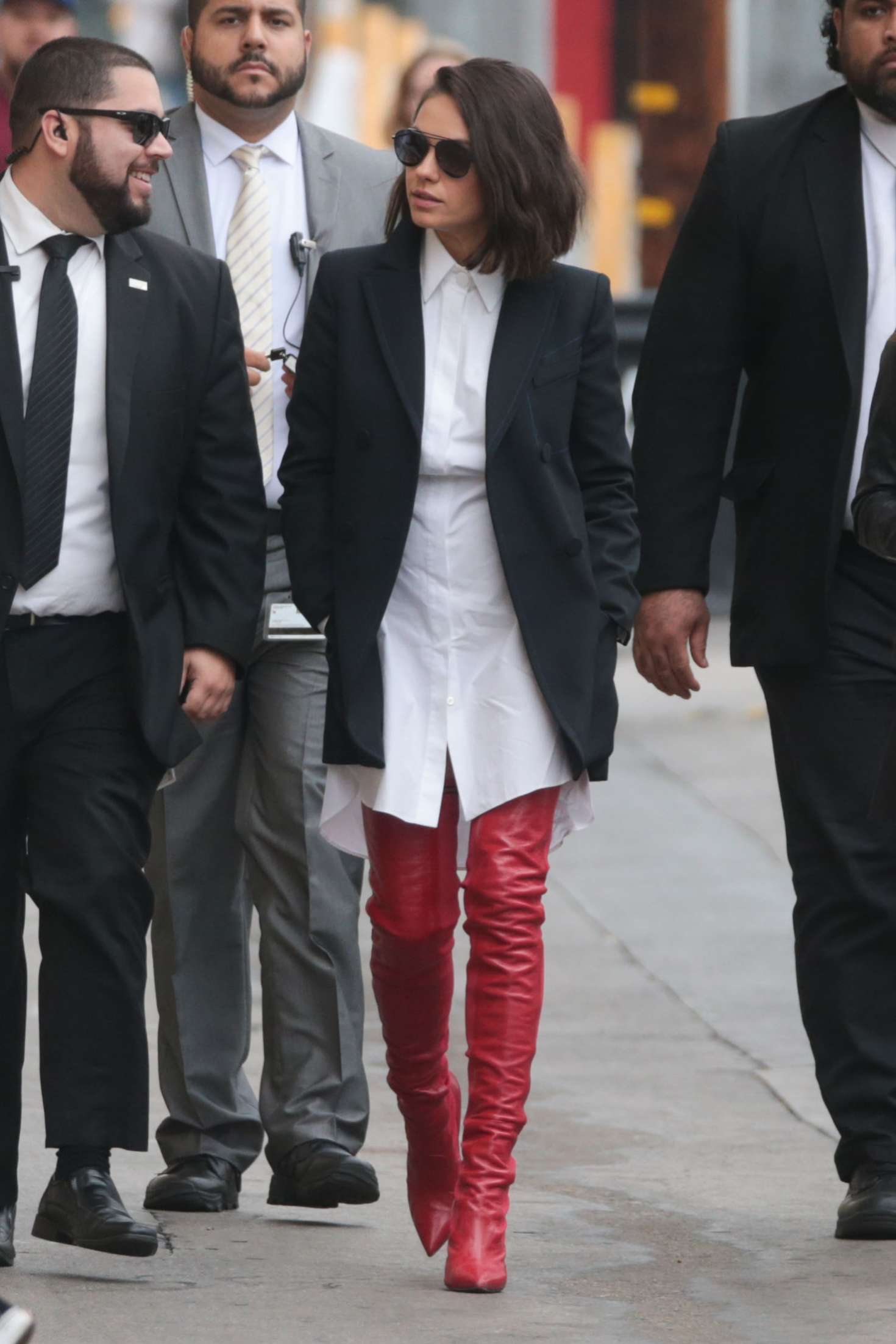 Mila Kunis â€“ Arriving at â€˜Jimmy Kimmel Liveâ€™ in LA