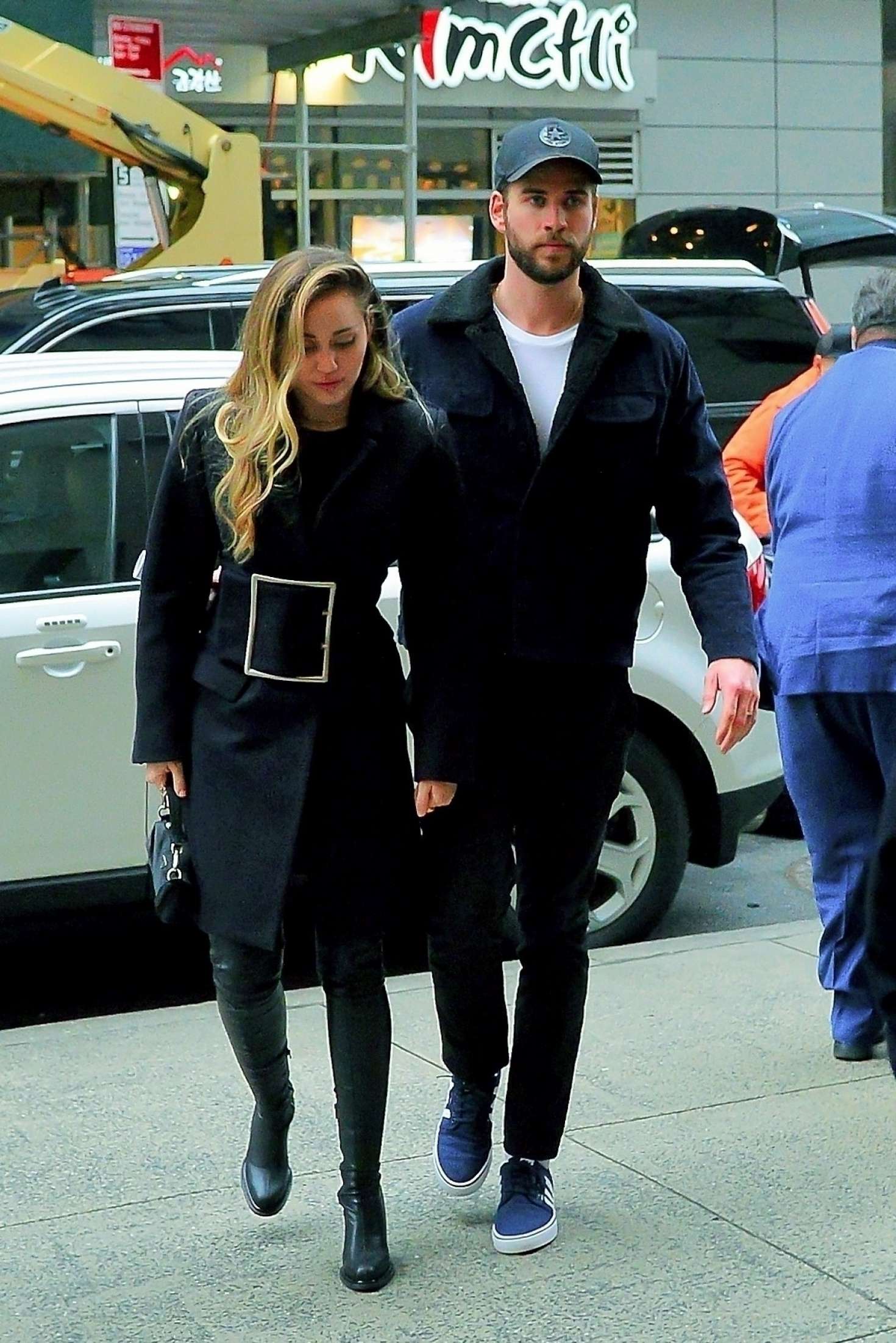Miley Cyrus and Liam Hemsworth â€“ Out in New York City