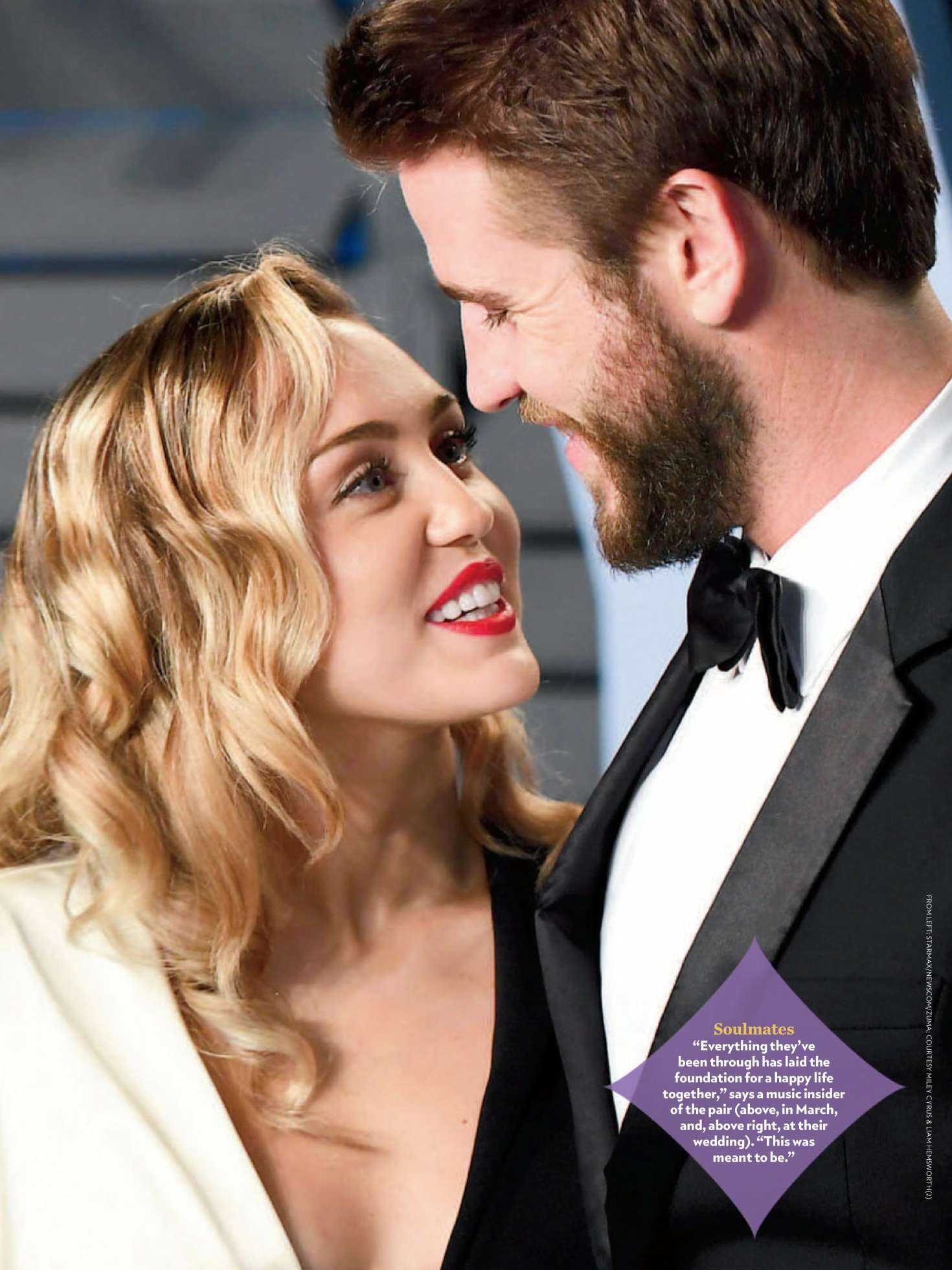Miley Cyrus and Liam Hemsworth â€“ People US Magazine (January 2019)