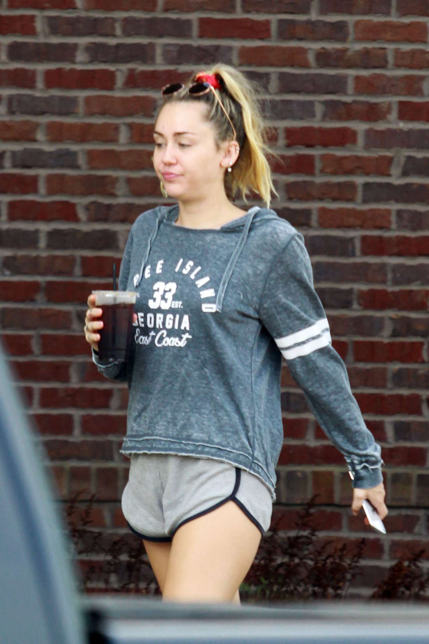 Miley Cyrus in Shorts â€“ Out in Nashville