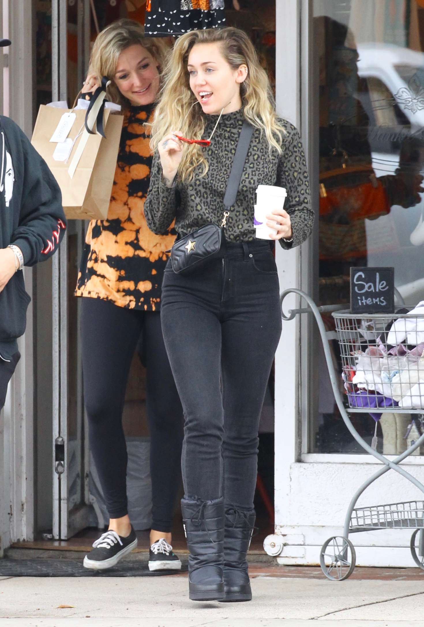 Miley Cyrus â€“ Shopping at Hankie Babies in Studio City