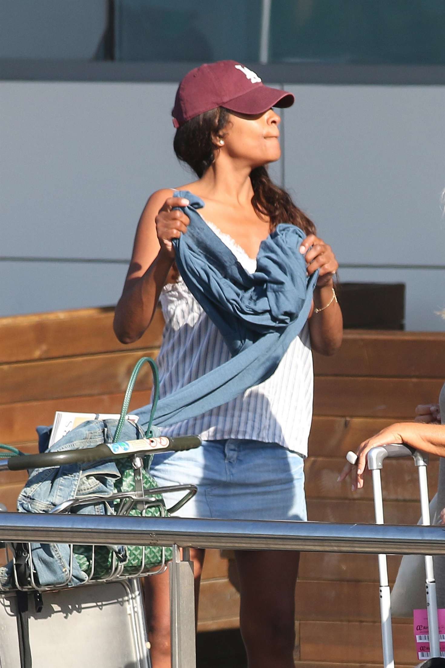 Naomie Harris â€“ Arriving at Airport in Ibiza