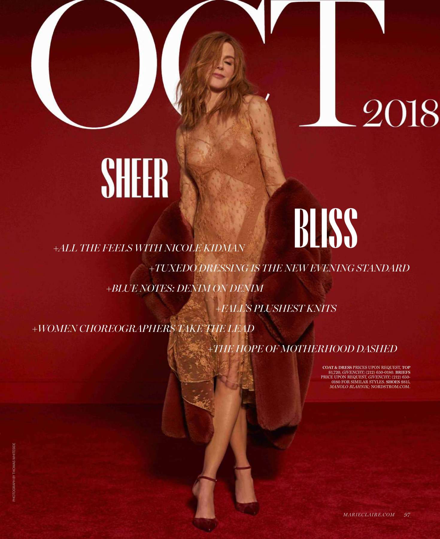 Nicole Kidman â€“ Marie Claire Magazine (October 2018)