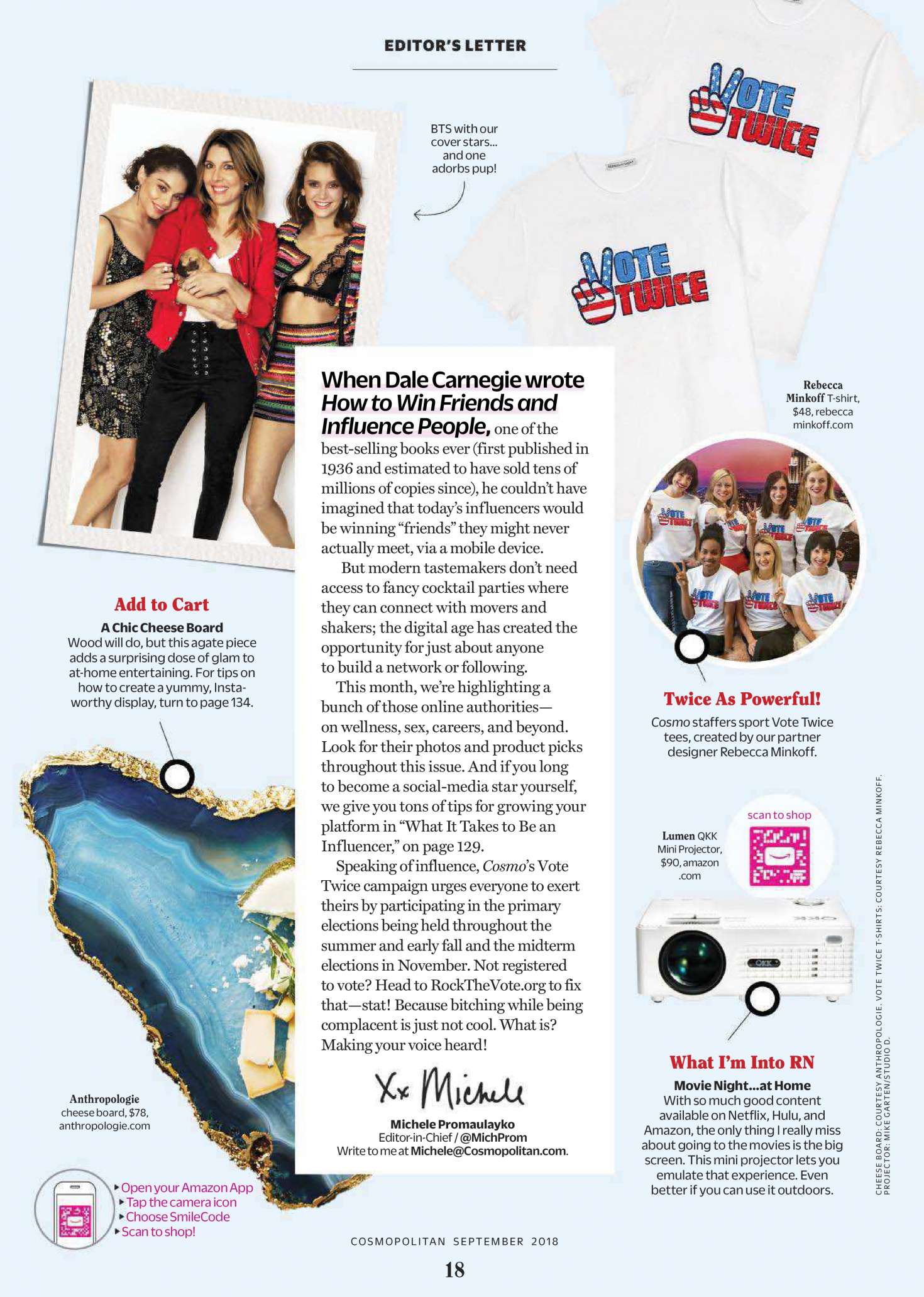 Nina Dobrev and Vanessa Hudgens â€“ Cosmpolitan US Magazine (September 2018)