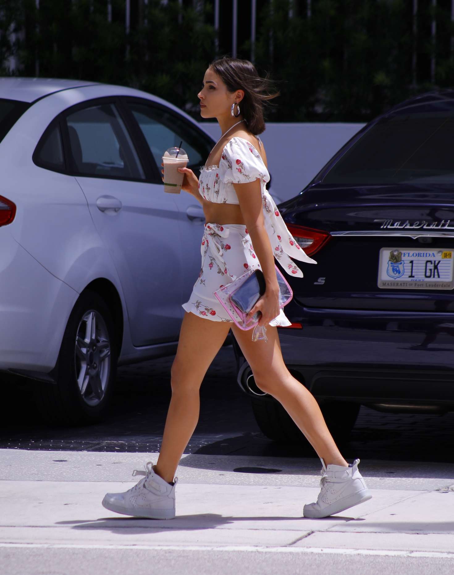 Olivia Culpo in Shorts â€“ Out in Miami