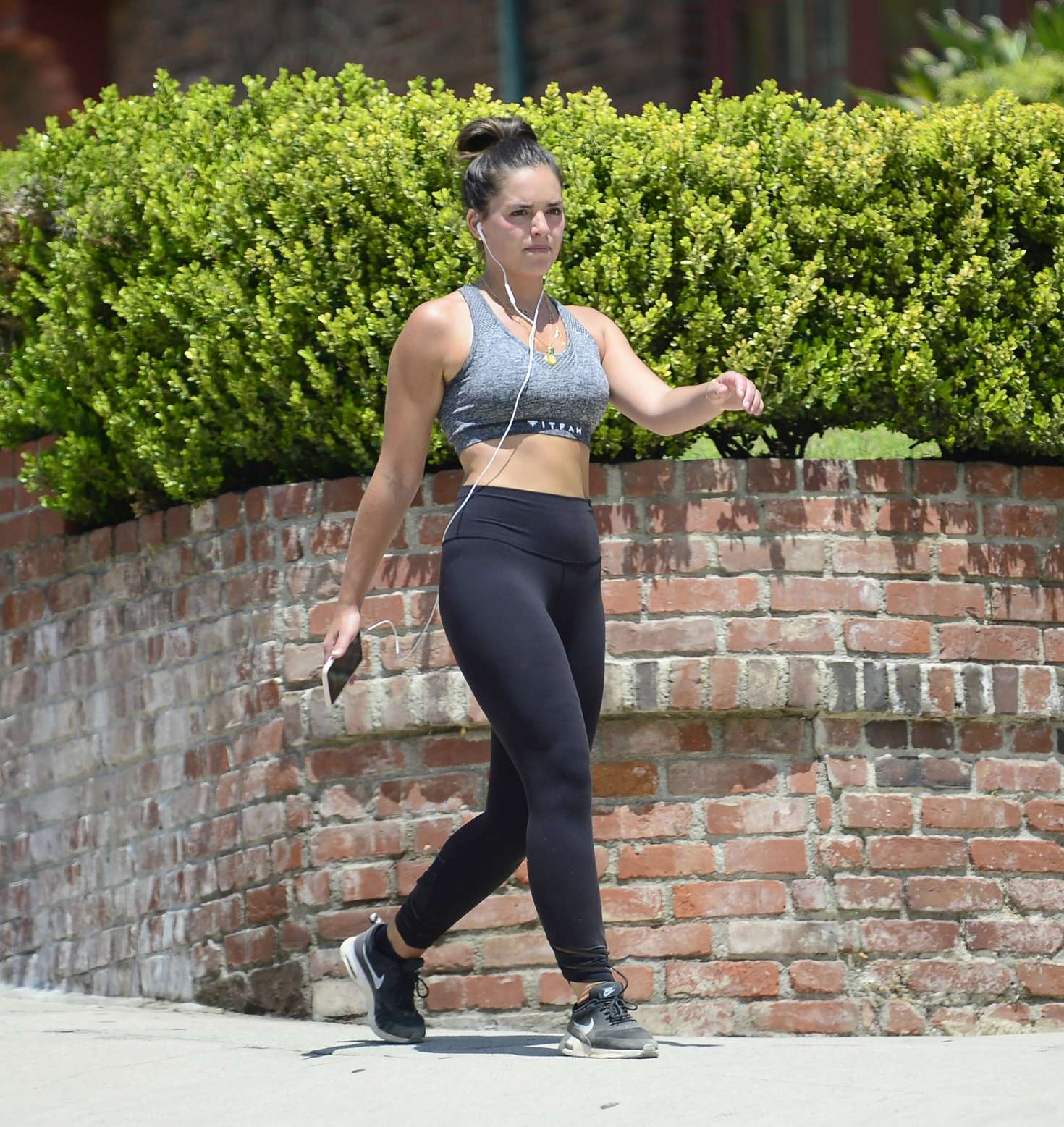 Olympia Valance in Tights at Runyon Canyon in LA