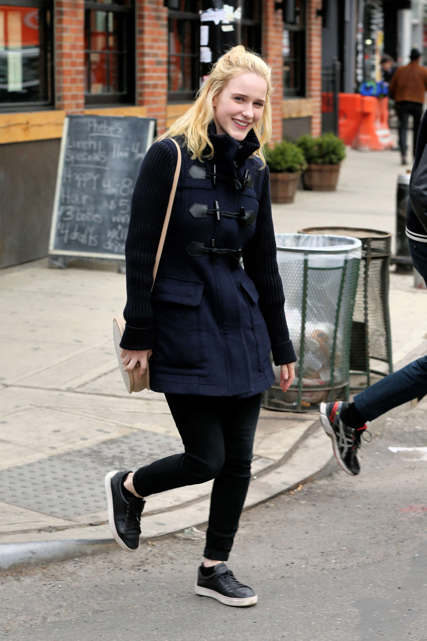 Rachel Brosnahan out in New York City