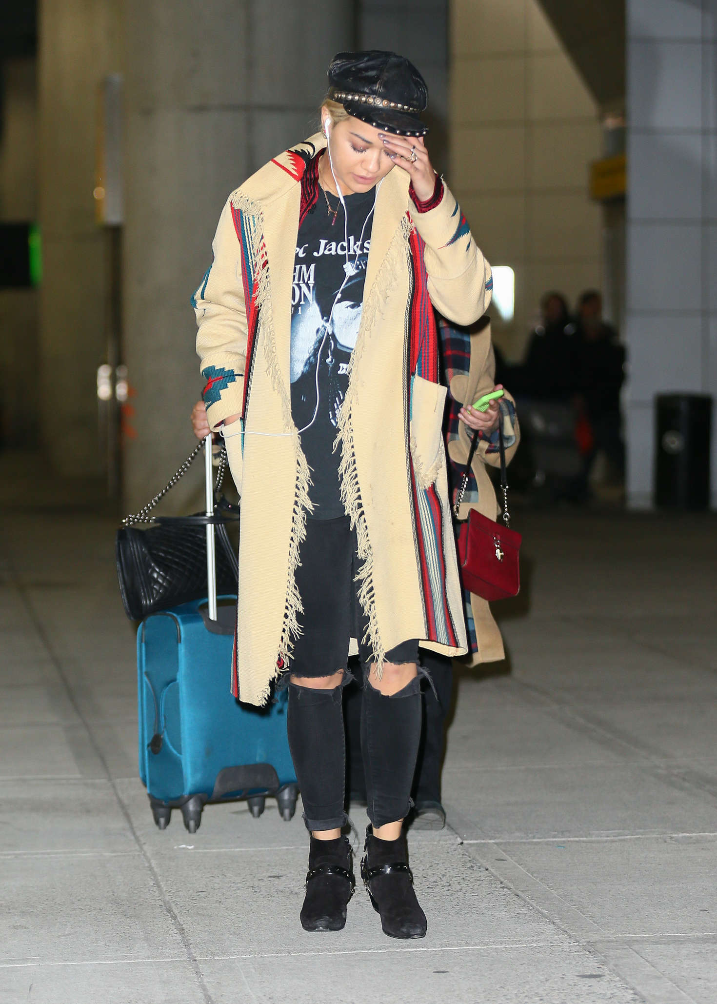 Rita Ora at JFK Airport in NYC