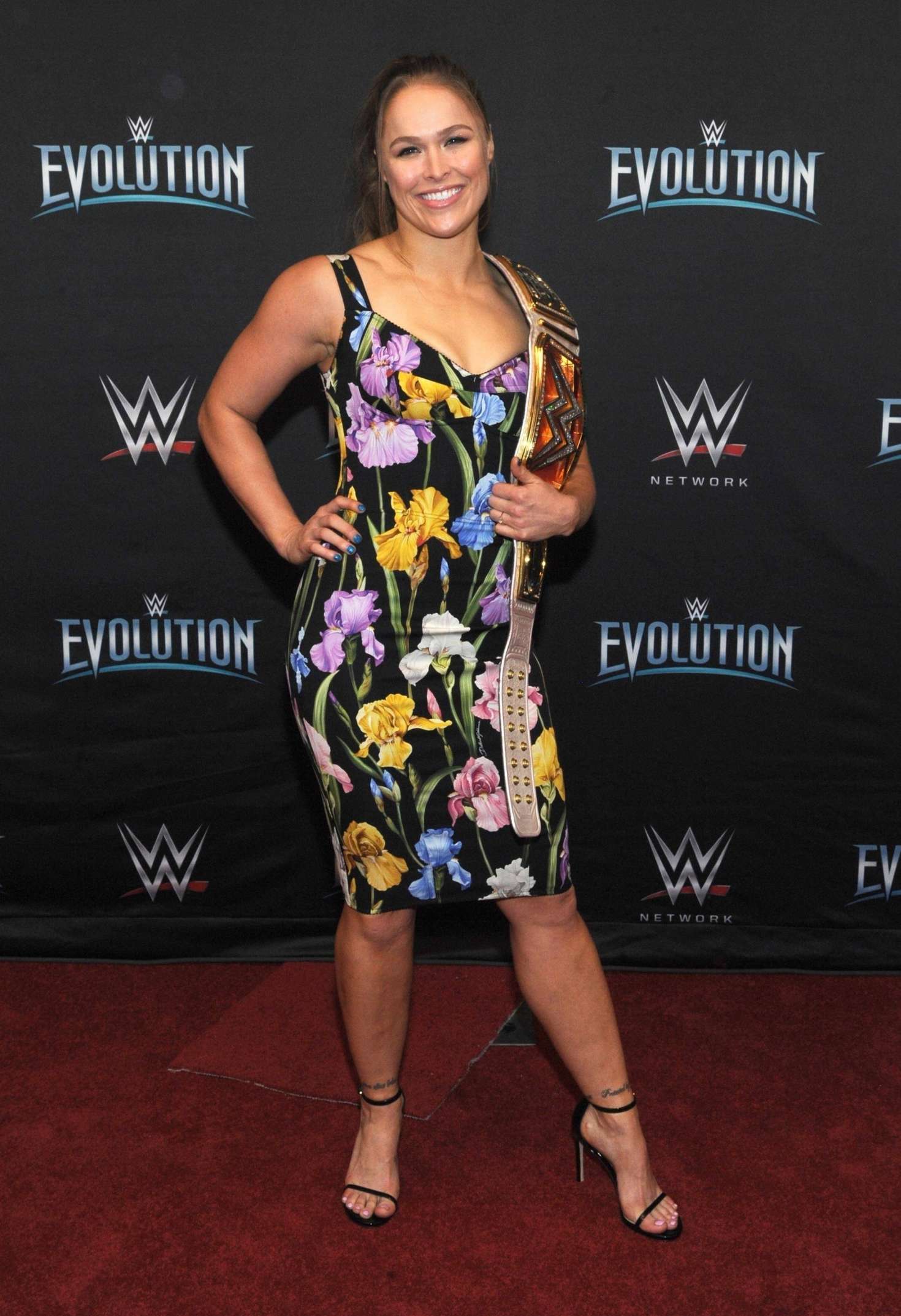 Ronda Rousey â€“ WWEâ€™s First Ever all-womenâ€™s event â€˜Evolutionâ€™ in Uniondale